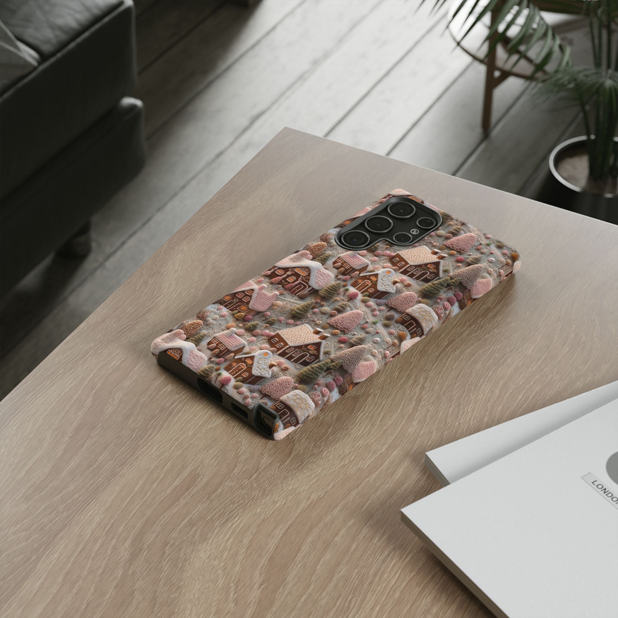 Gingerbread House 3D Phone Case Durable for iPhone Samsung Gift iPhone 15, 14, 13 Samsung Pixel Gift for Mom Accessory Gift for Her