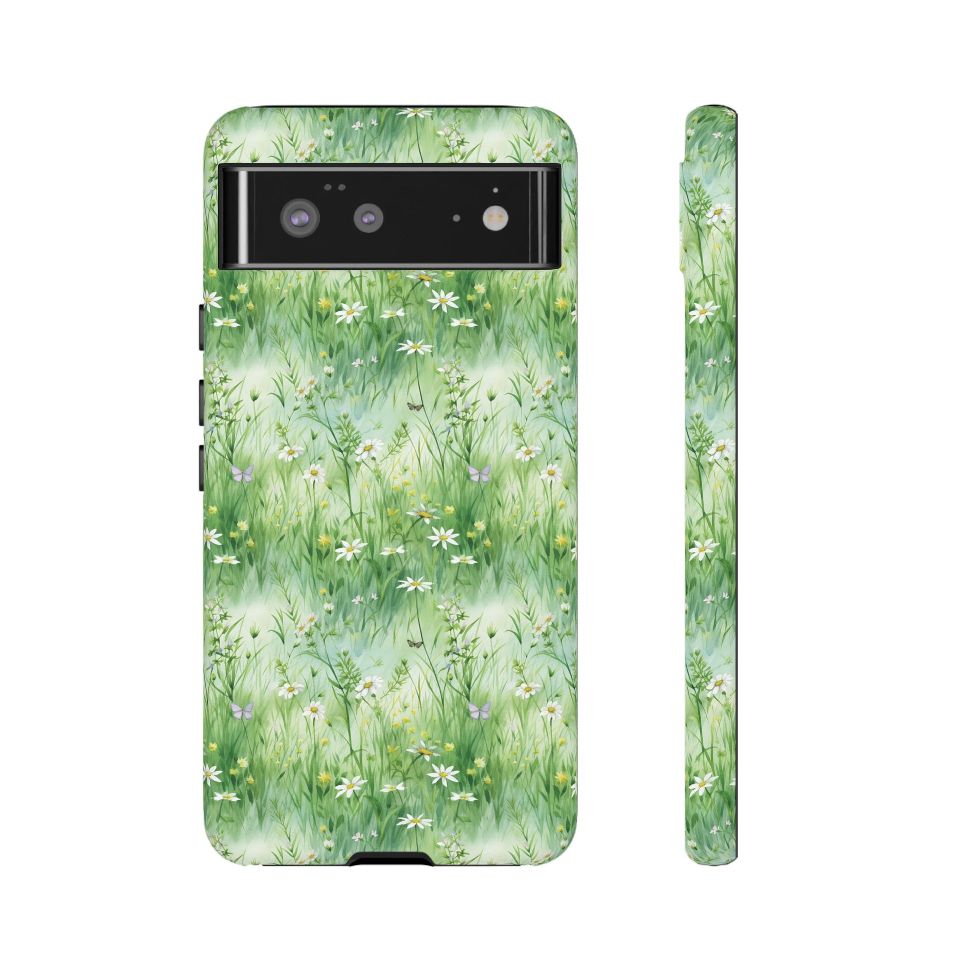 Beautiful Watercolor Grassing Daisy Boho Chic Design Phone Case Protective Cover for All Models Gift for Mom Accessory Gift for Her