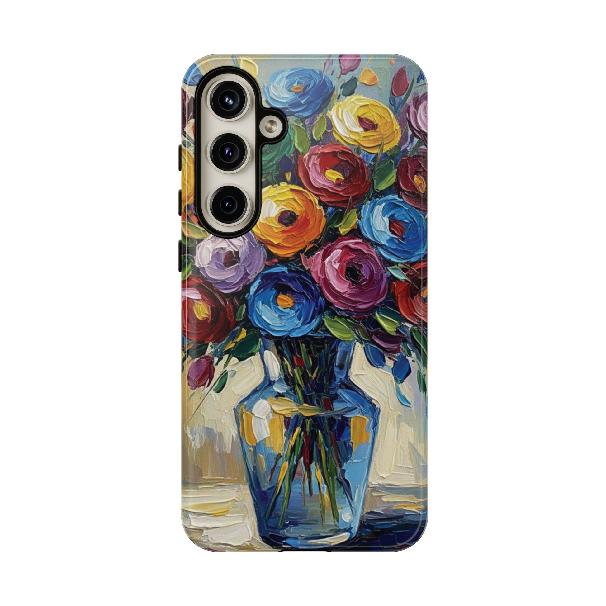 Floral Luxury Oil Painting Illusion Tough Case — Floral Art Phone Case for Art Lovers