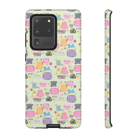 Good Vibes Only Protective Phone Case  Shockproof Slim Aesthetic Motivational Quote Cover, Positive Affirmation Gift for Mom, Teens & Besties | iPhone & Galaxy