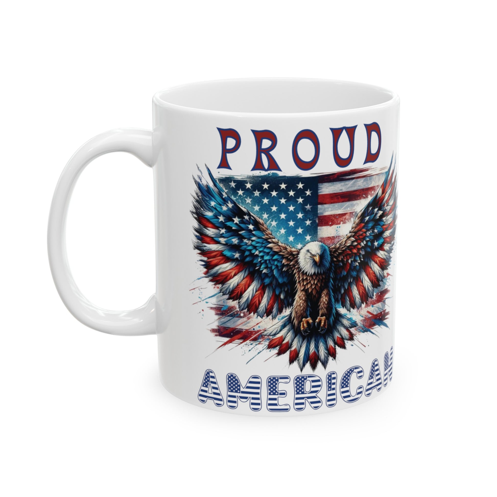 Patriotic American Flag and Eagle Coffee Mug Celebrate Freedom Perfect for Veterans, Patriots, and Proud Americans Ceramic Mug Coffee Ceramic Mugs Perfect for Your Morning Brew - MRSBYVALLE