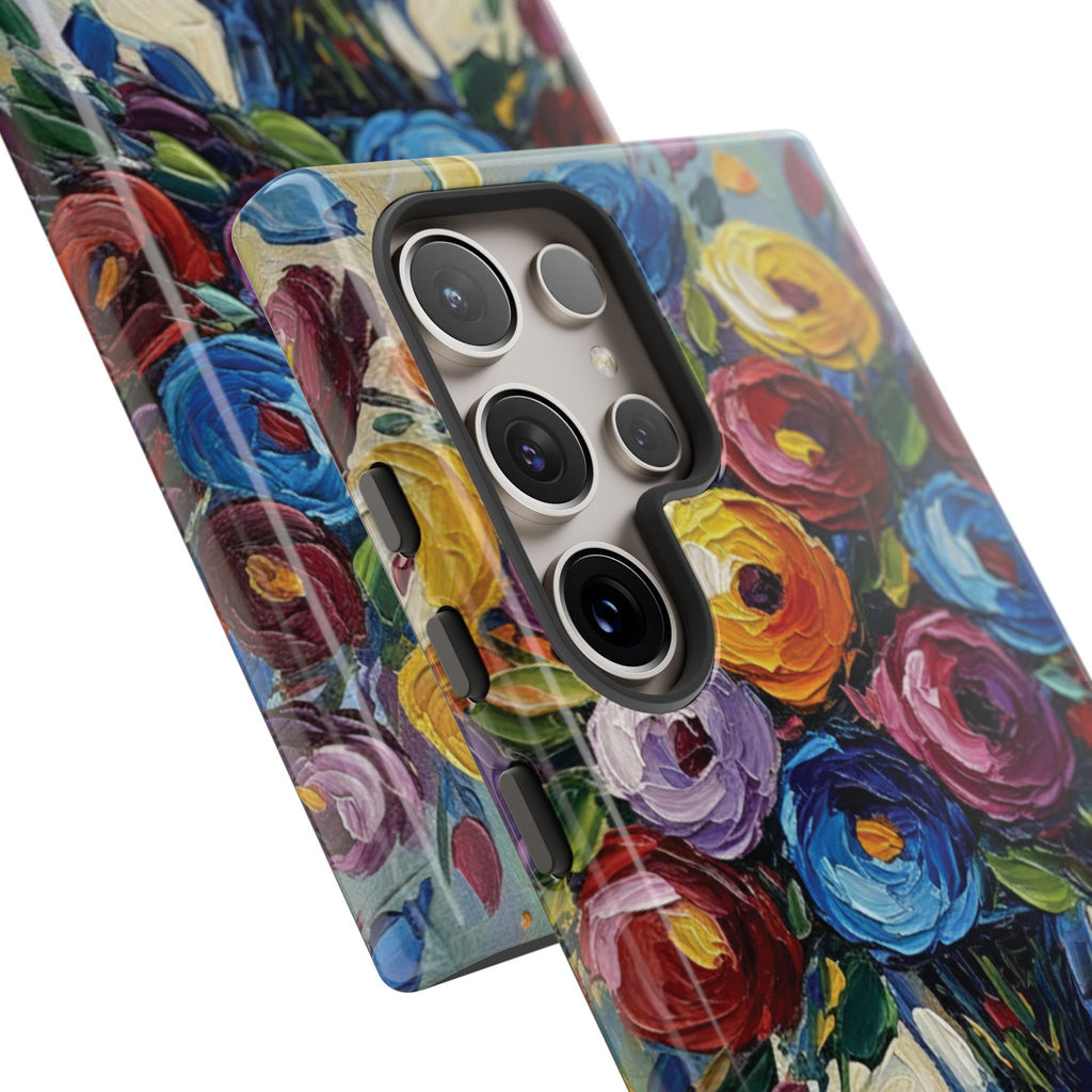 Floral Luxury Oil Painting Illusion Tough Case — Floral Art Phone Case for Art Lovers