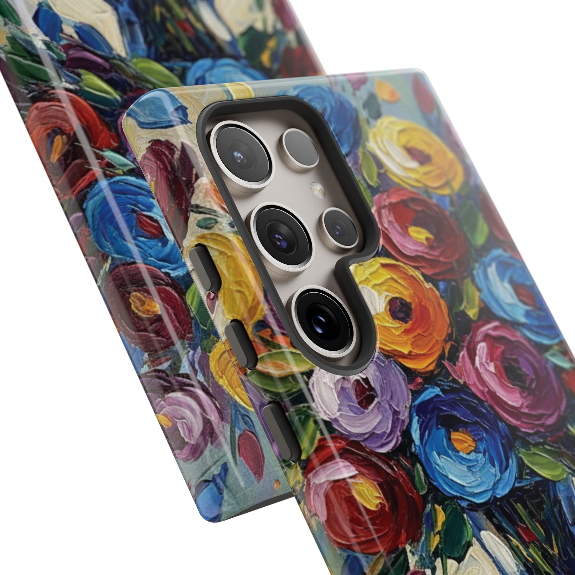 Floral Luxury Oil Painting Illusion Tough Case — Floral Art Phone Case for Art Lovers