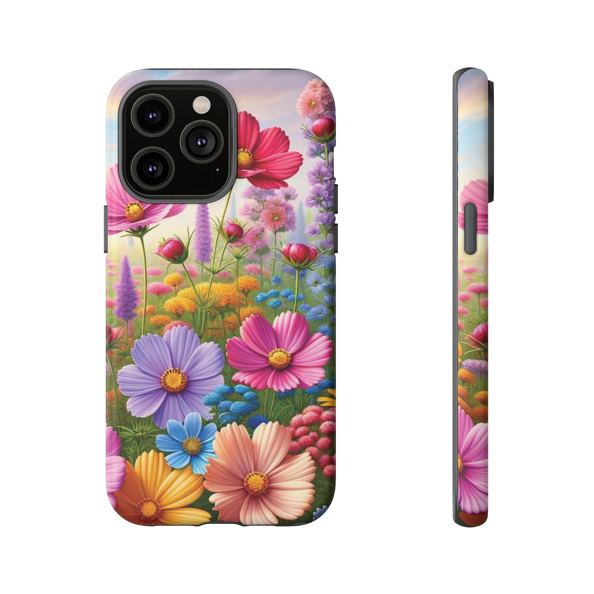 Bright Floral Phone Case Durable for iPhone Samsung Gift iPhone 15, 14, 13 Samsung Pixel Gift for Mom Accessory Gift for Her