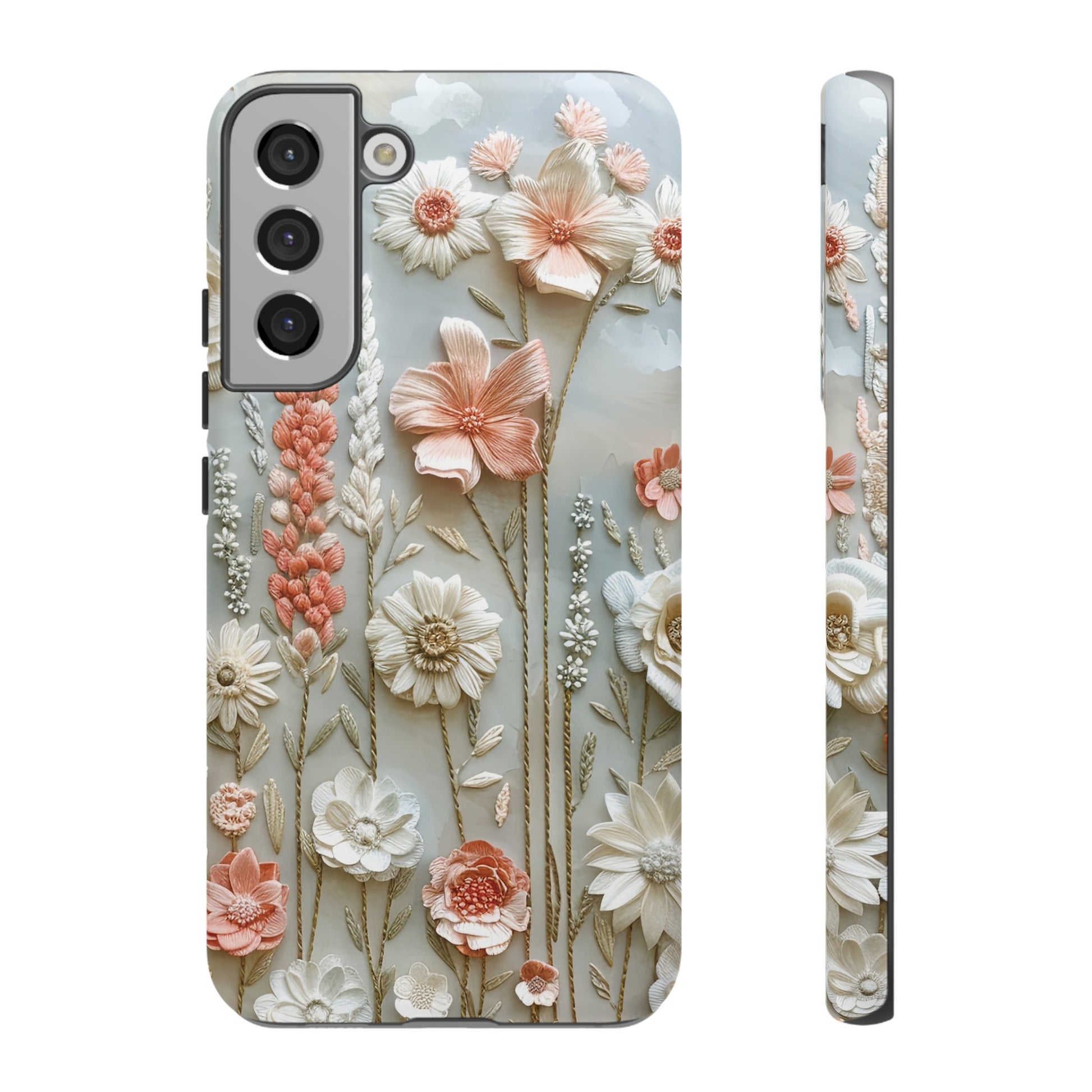 Pastel Wildflowers Protective Phone Case Gift for Her Phone 15, Samsung iPhone Samsung Gift for Her Case iPhone 15, Samsung iPhone Samsung Accessory Gift for Her