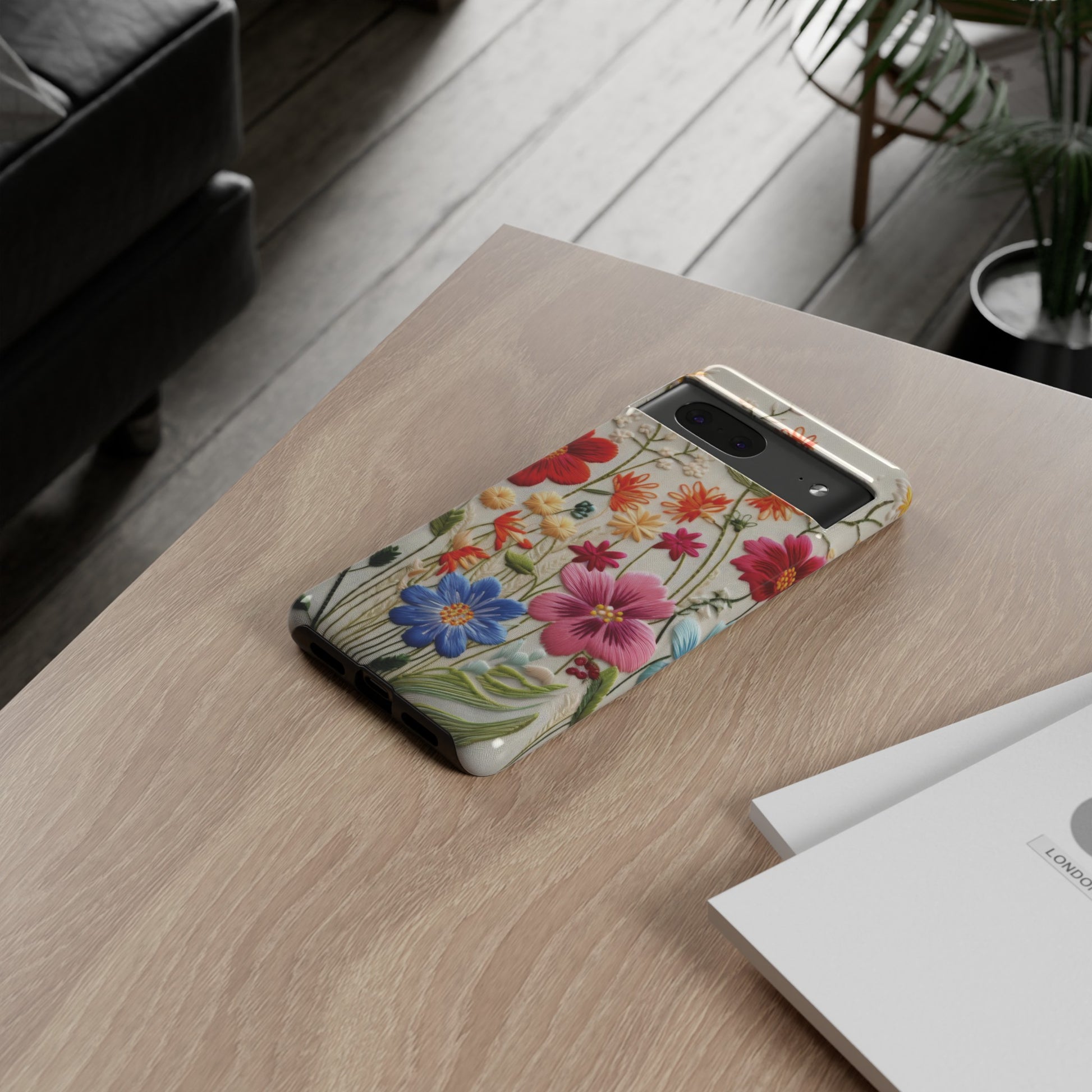 3D Floral Phone Case Elegant Faux Flower Durable for iPhone Samsung Smartphone iPhone 15, 14, 13 Samsung Gift for Mom