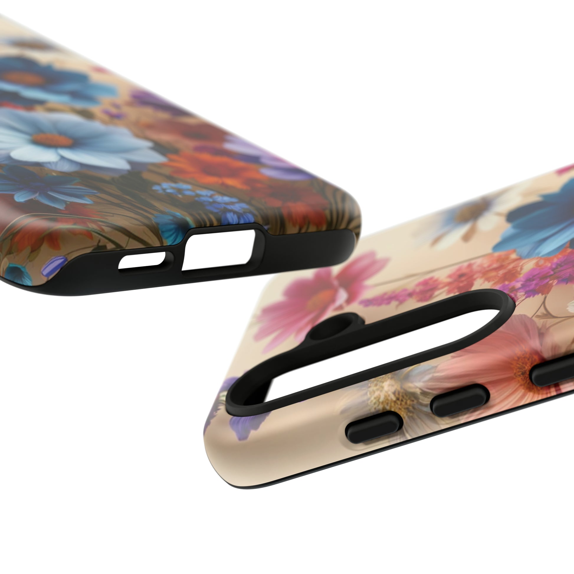 Best Phone Case Floral 3D Illusion Luxury Tough Case Floral Elegant Durable Stylish for Modern Devices iPhone 15, Samsung iPhone Samsung Accessory Gift for Her.