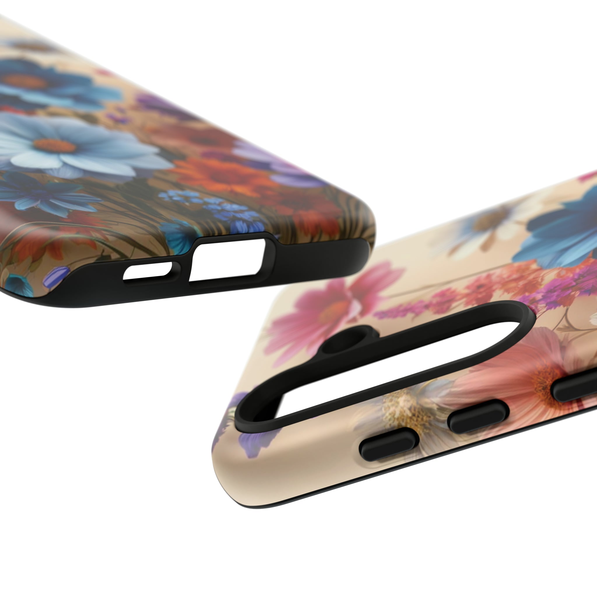 Best Phone Case Floral 3D Illusion Luxury Tough Case Floral Elegant Durable Stylish for Modern Devices iPhone 15, Samsung iPhone Samsung Accessory Gift for Her.