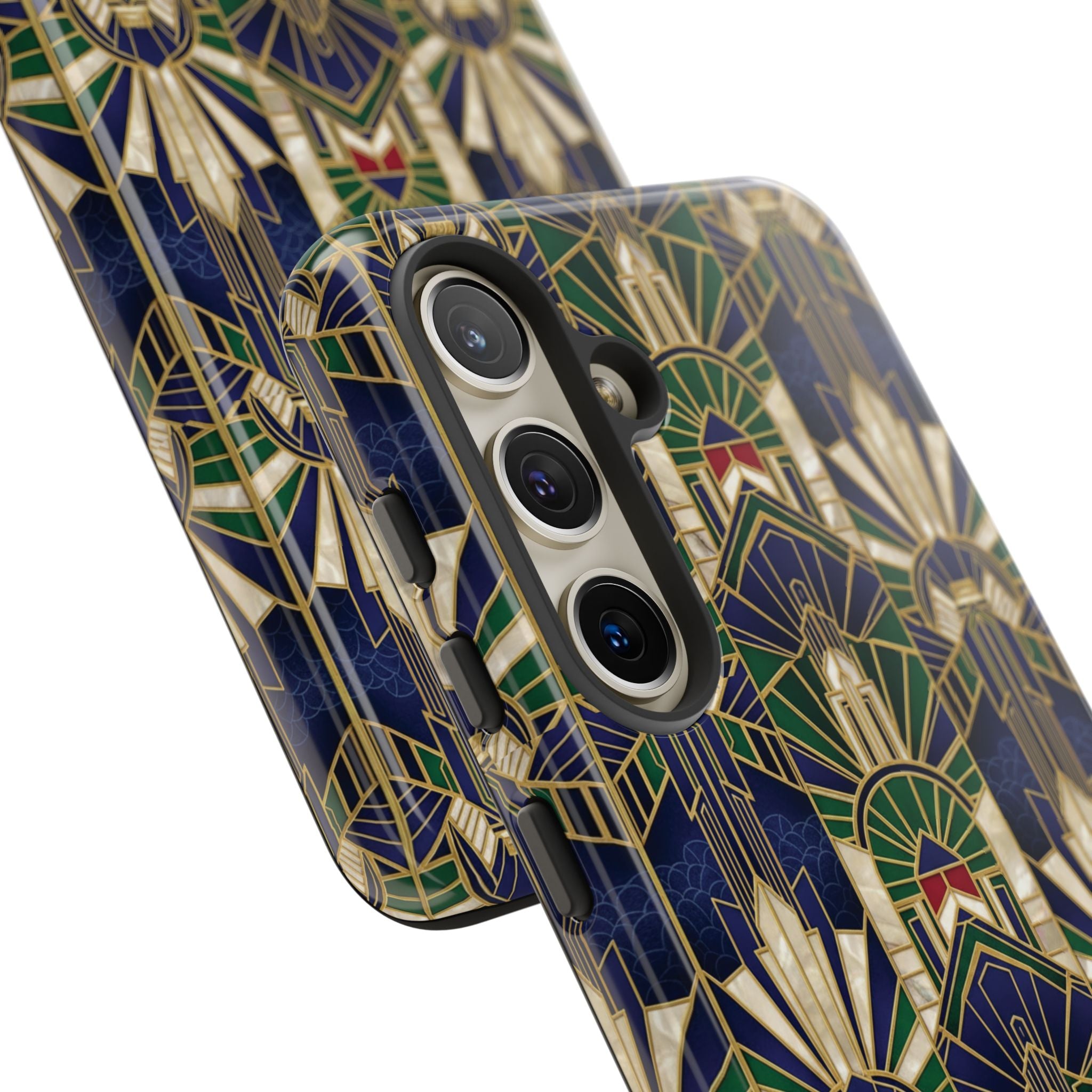 Navy & Gold Art Deco Phone Case — Imperial Art Deco Tough Case