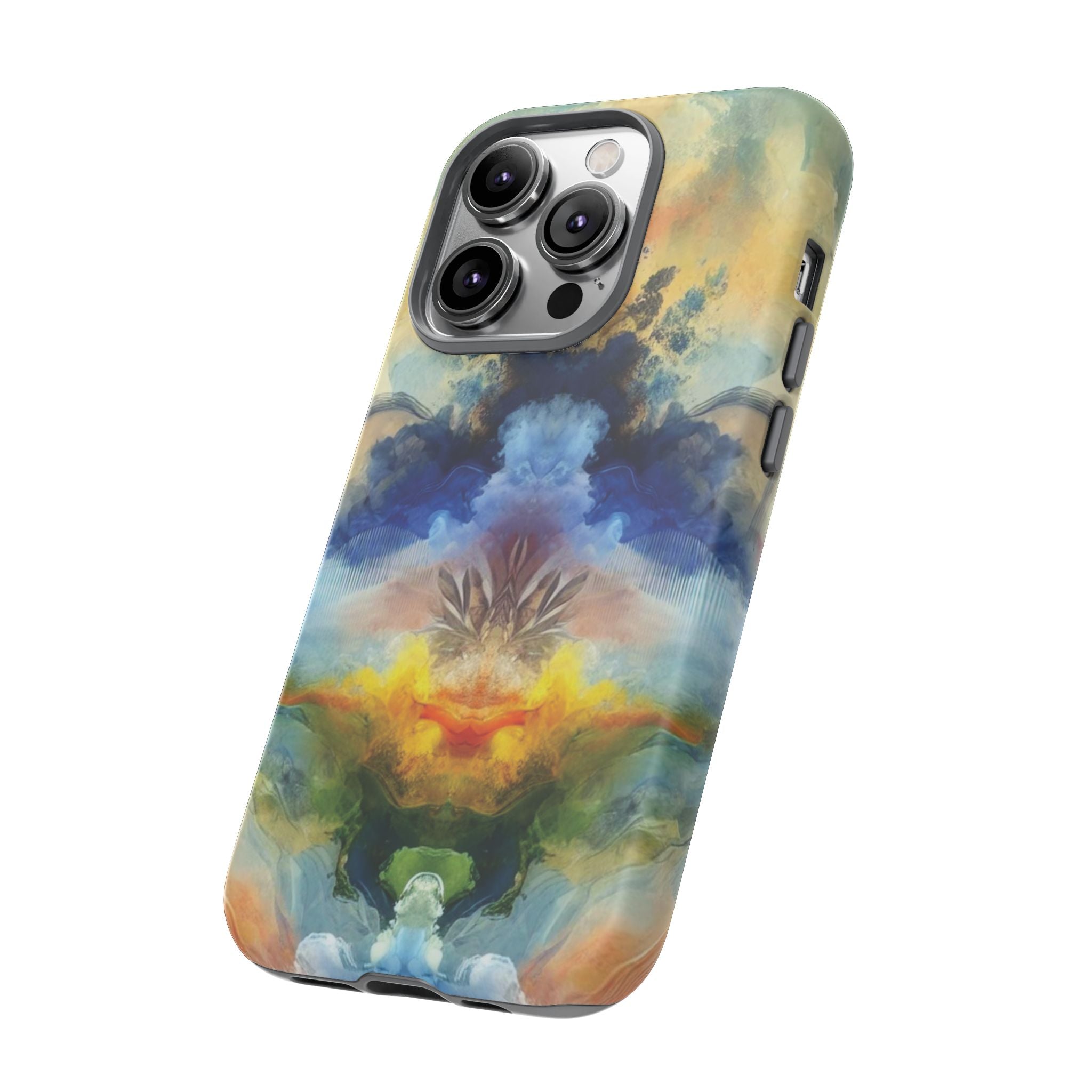 Coque de téléphone abstraite aquarelle moderne compatible avec iPhone, Samsung et plus – Protection élégante et durable avec un design artistique éclatant, cadeau parfait pour elle