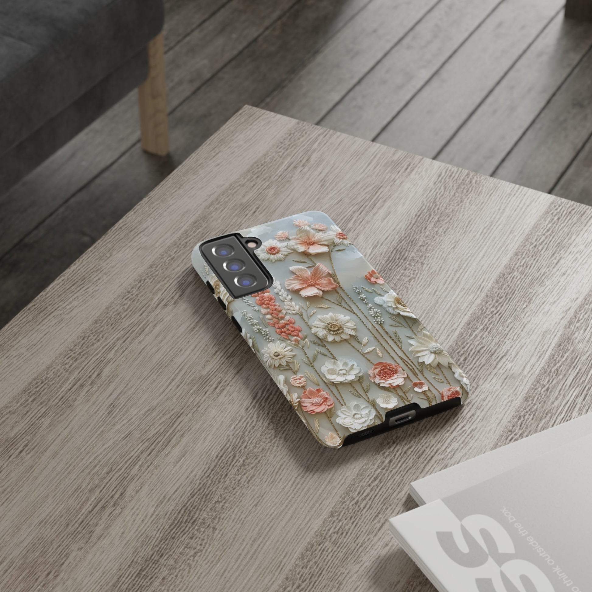 Pastel Wildflowers Protective Phone Case Gift for Her Phone 15, Samsung iPhone Samsung Gift for Her Case iPhone 15, Samsung iPhone Samsung Accessory Gift for Her