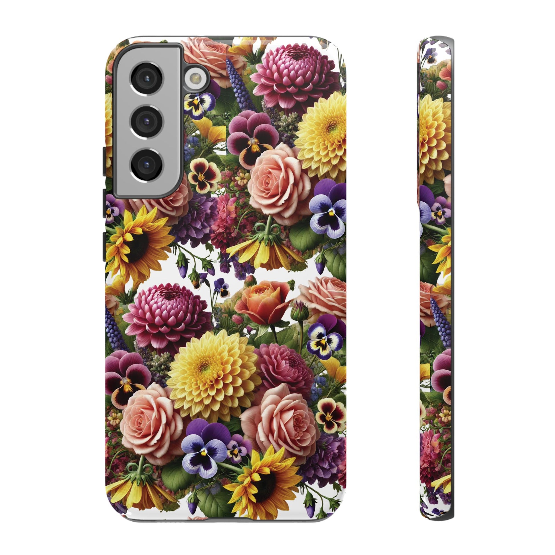 Floral Fall Phone Case for iPhone 16 15 14 13 12  21 23 Samsung, and Pixel | Stylish Protective Cover Gift for Her Perfect for Floral Lover