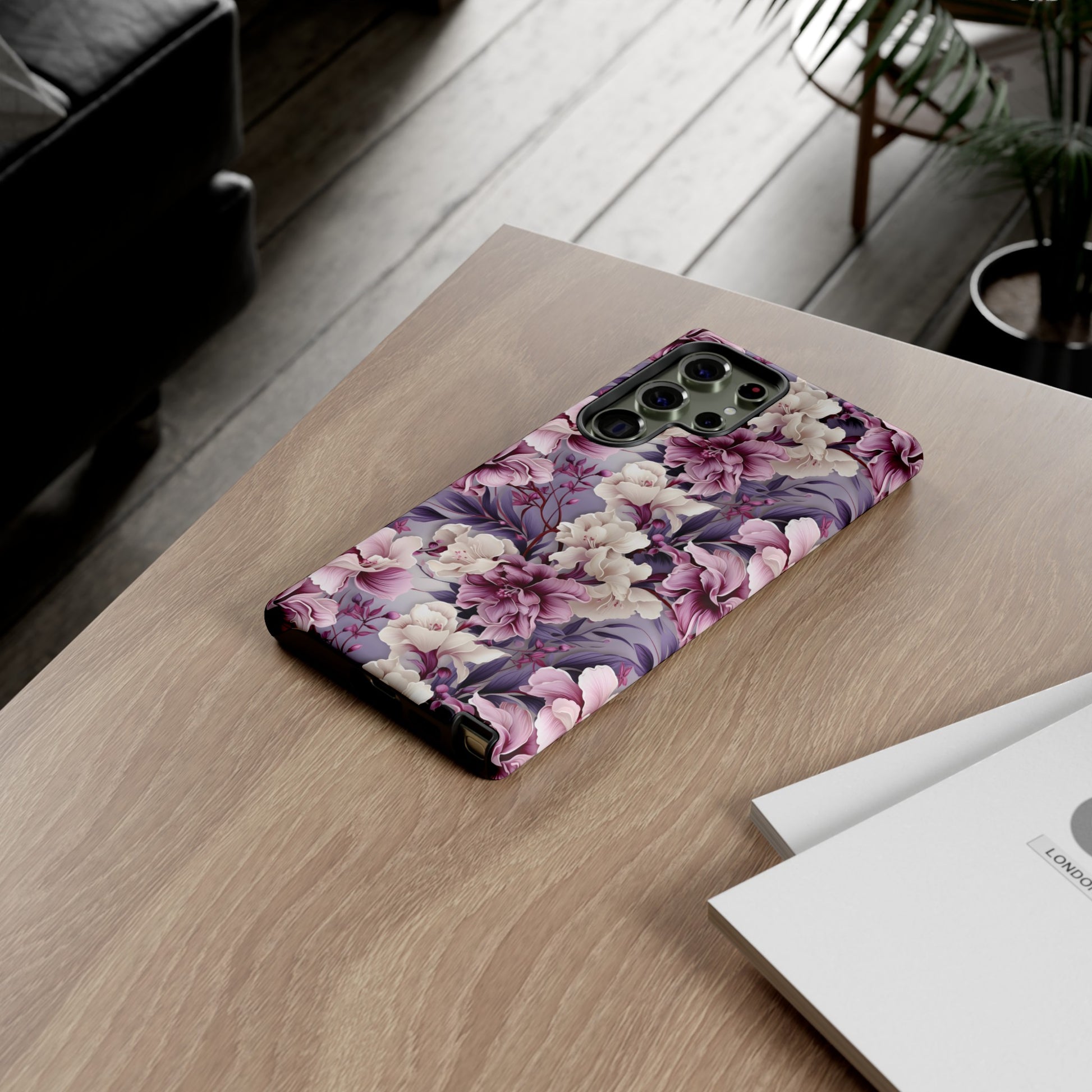 Lavender Flowers Protective Phone Case Gift for Her Phone 15, Samsung iPhone Samsung Gift for Her Case iPhone 15, Samsung