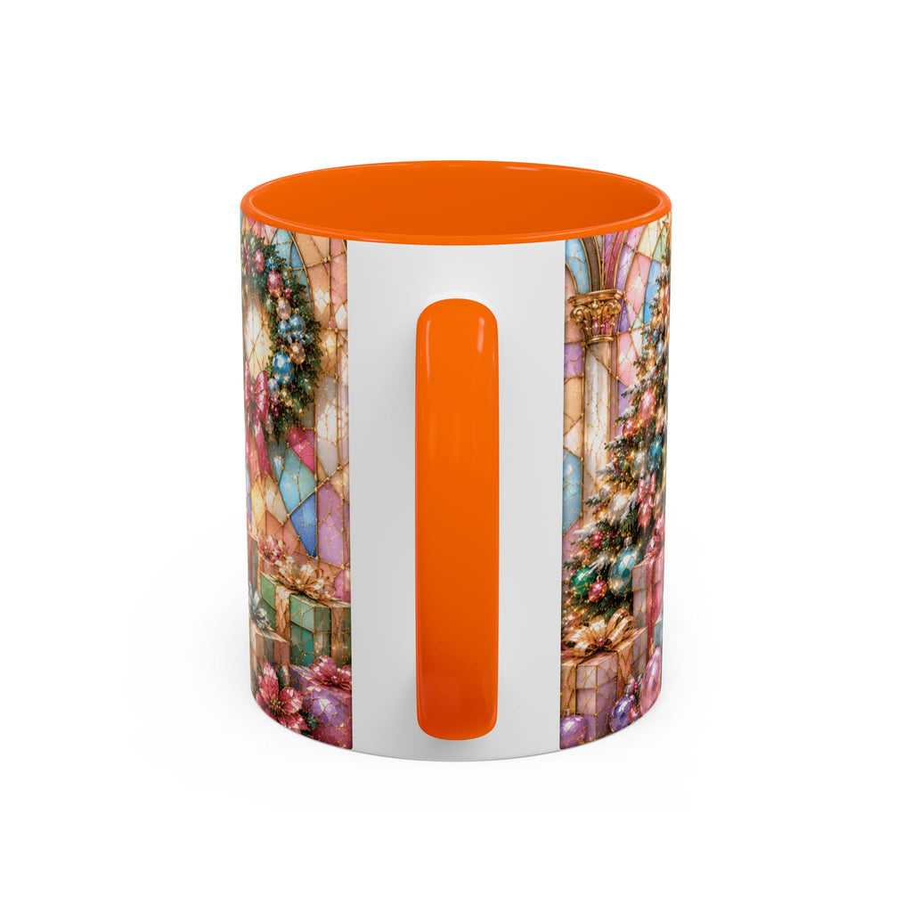 Nutcracker Christmas Coffee Mug – Festive Stained-Glass Holiday Accent Cup (11/15oz) Gift for Her