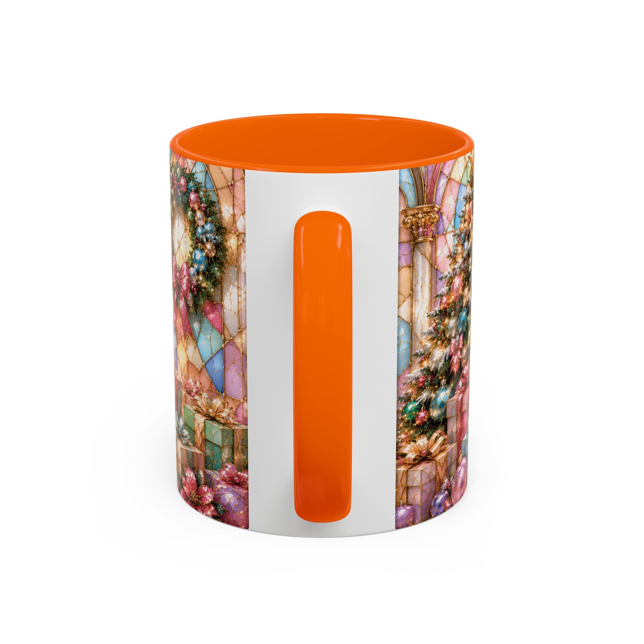 Nutcracker Christmas Coffee Mug – Festive Stained-Glass Holiday Accent Cup (11/15oz) Gift for Her