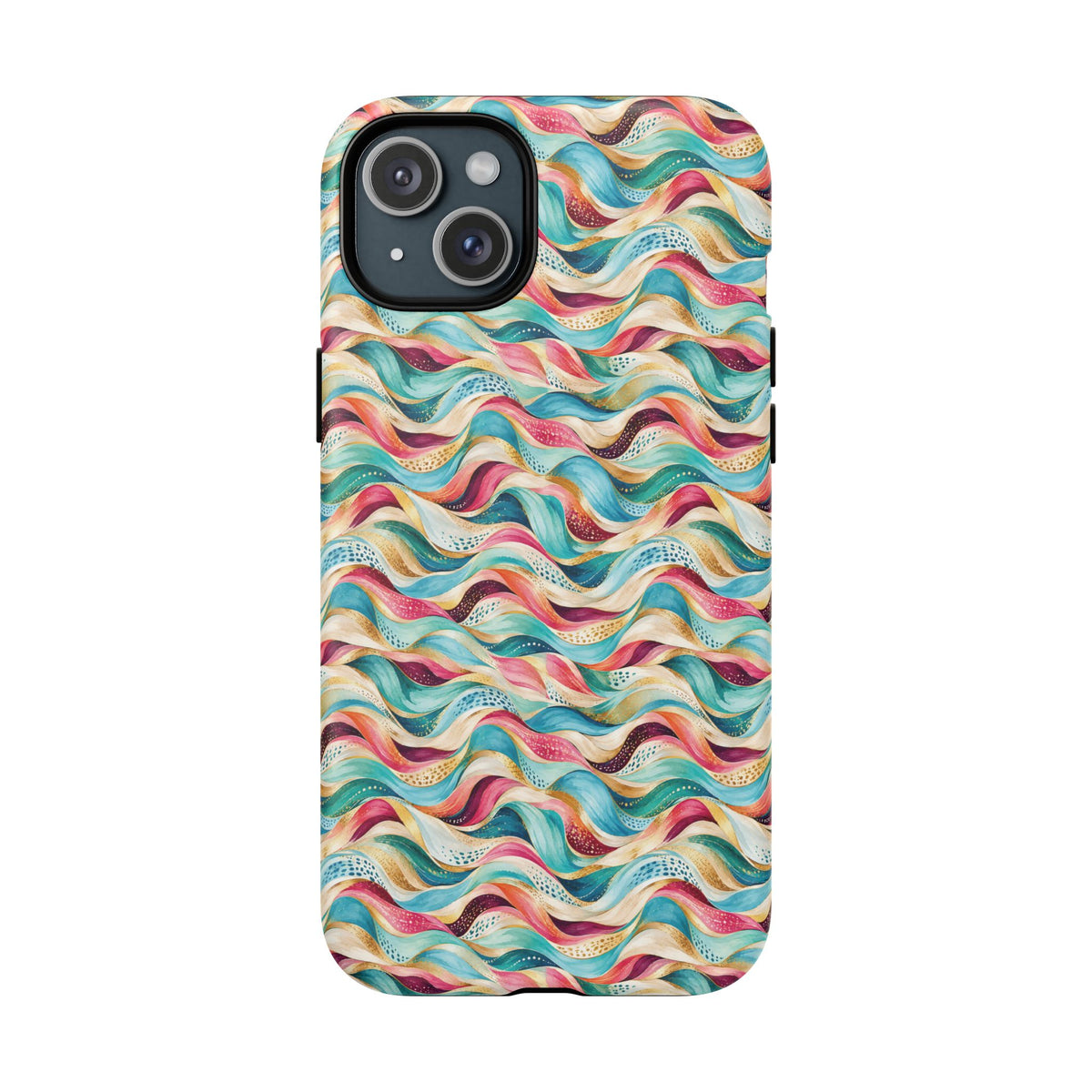 Colorful Wave MagSafe Tough Phone Case