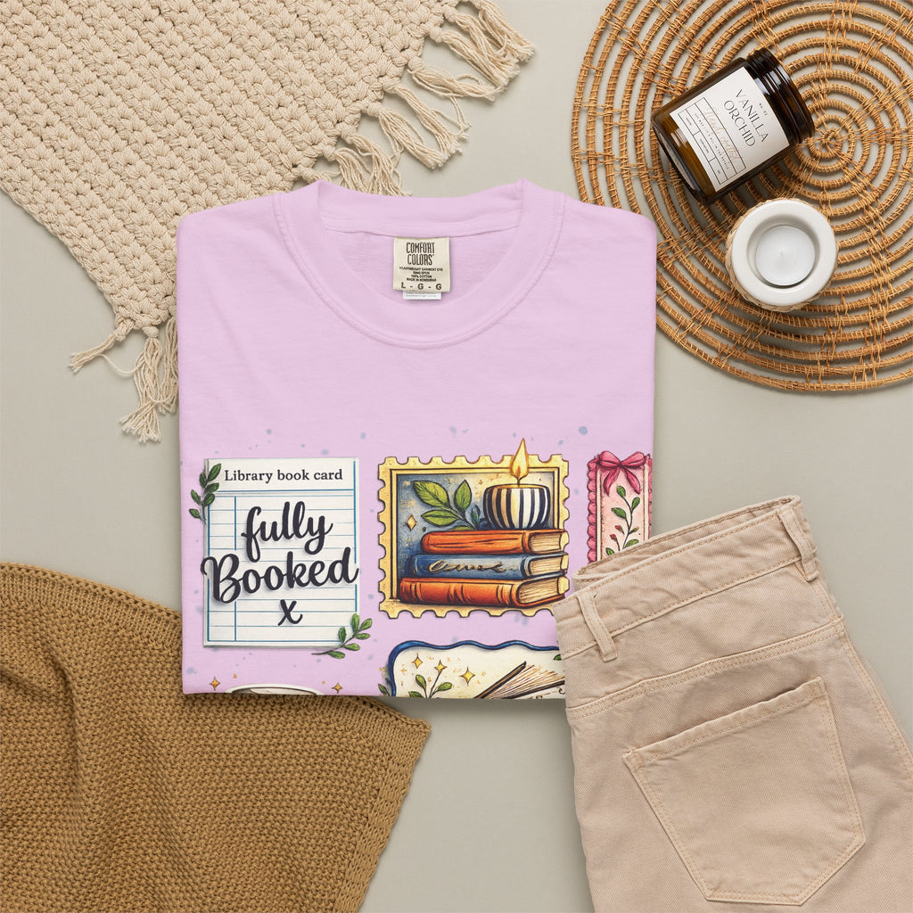 T-shirt Comfort Colors "Just One More Chapter & Coffee" – Confortable pour les amoureux des livres