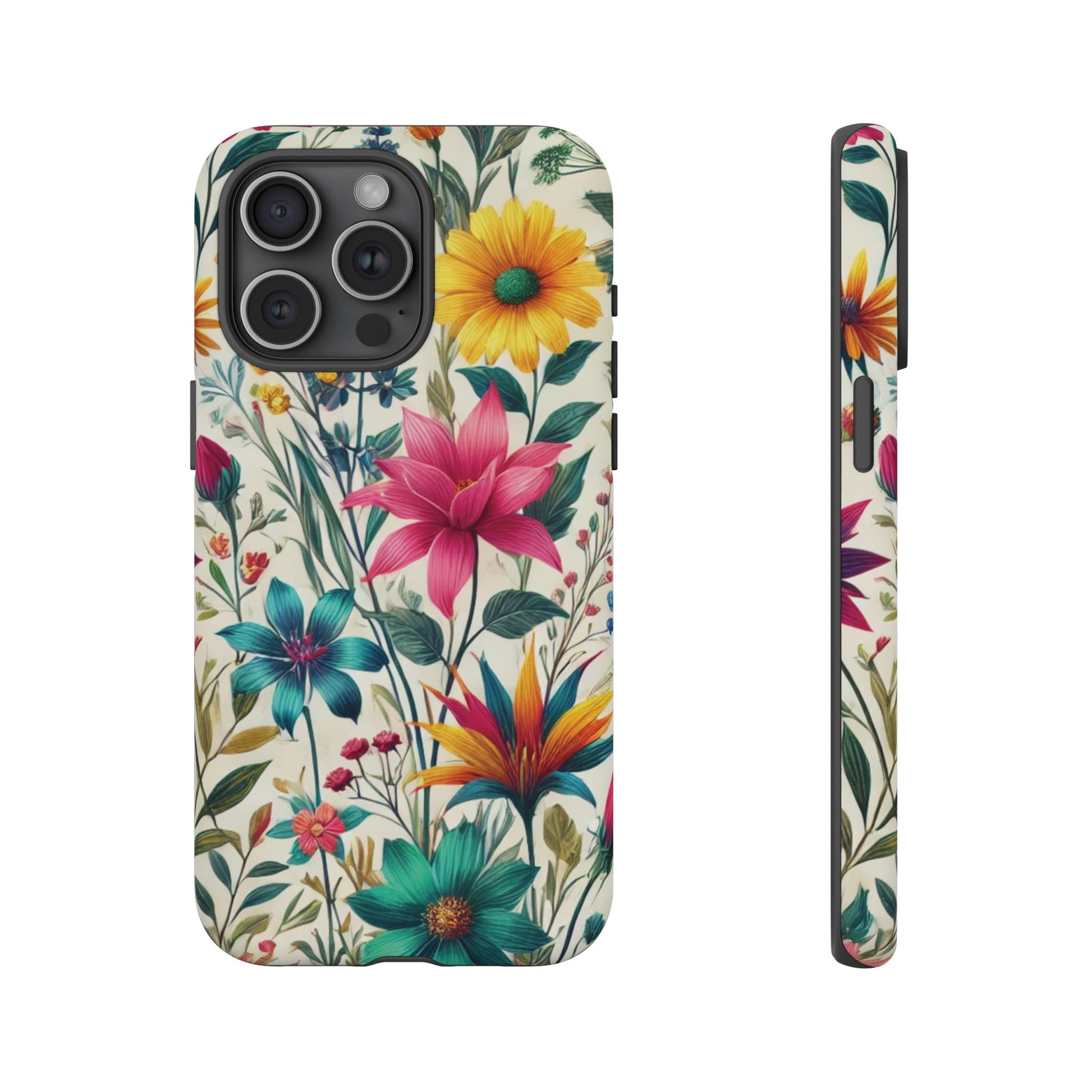 Wildflowers Boho Chic Design Phone Case - Stylish, Protective Cover for All Models Gift for Mom Accessory Gift for Her