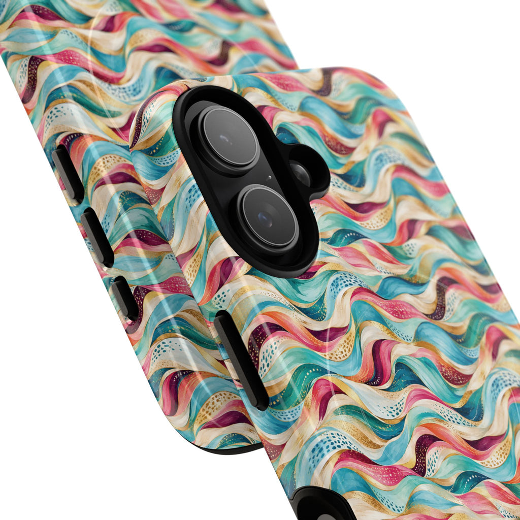 Colorful Wave MagSafe Tough Phone Case