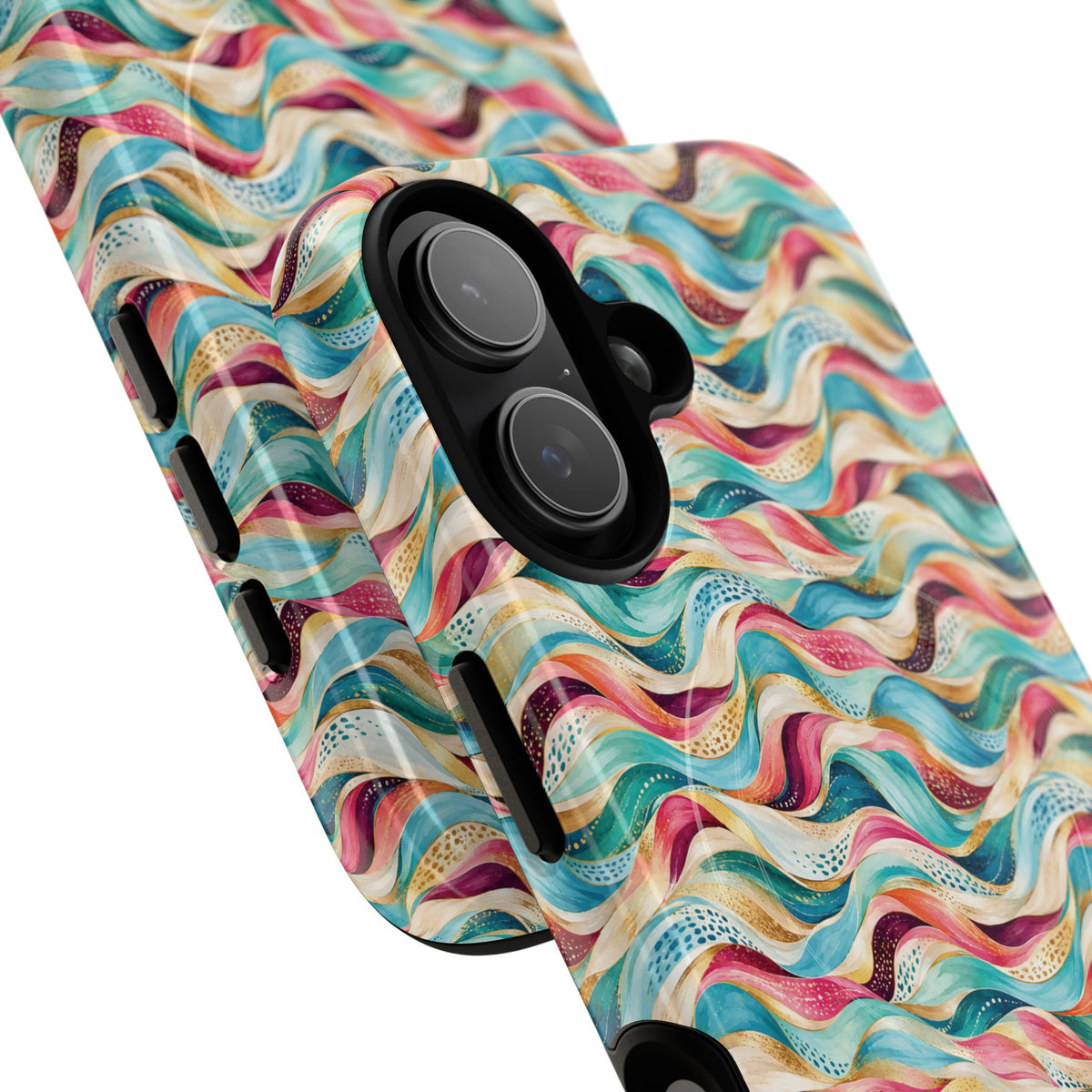 Colorful Wave MagSafe Tough Phone Case