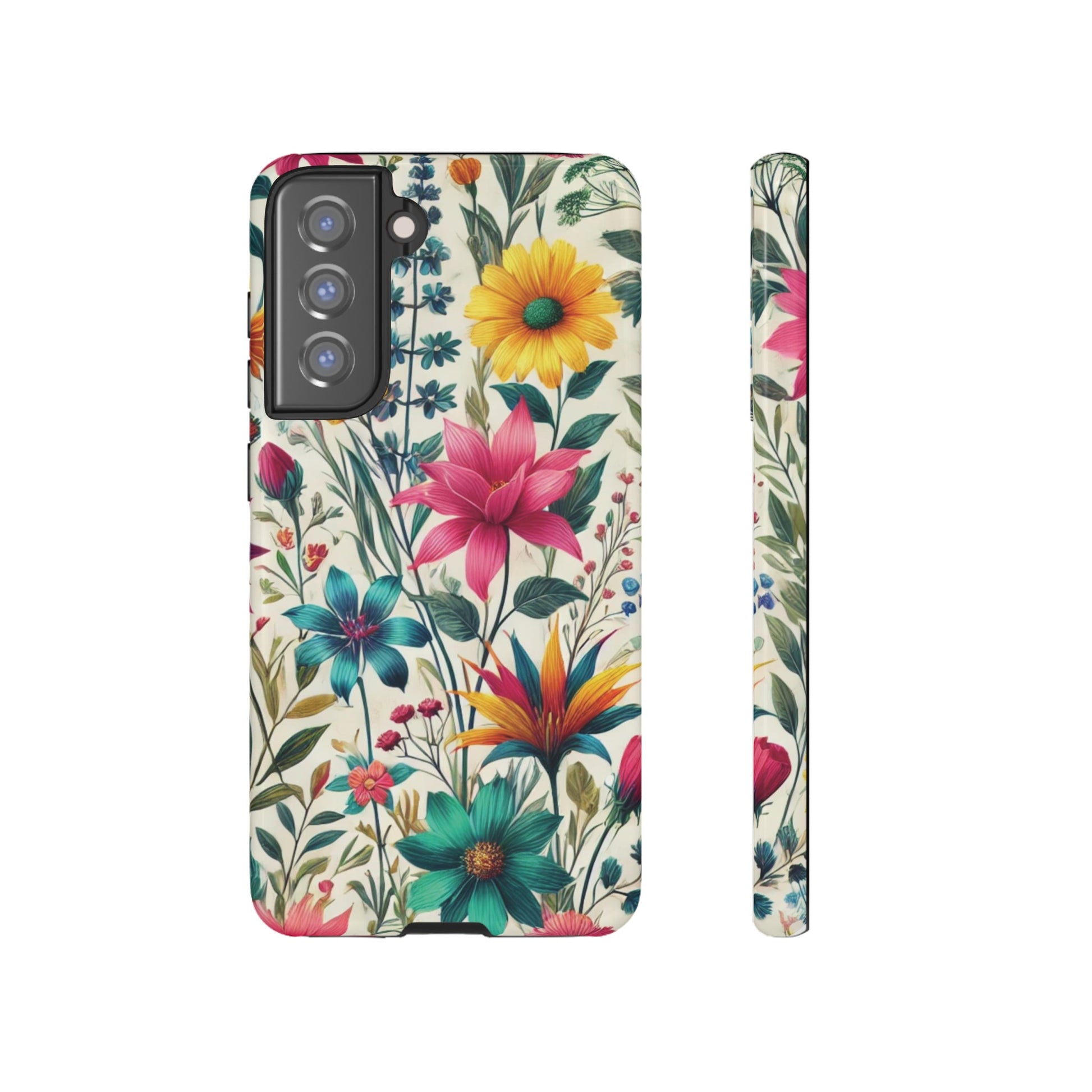 Wildflowers Boho Chic Design Phone Case - Stylish, Protective Cover for All Models Gift for Mom Accessory Gift for Her