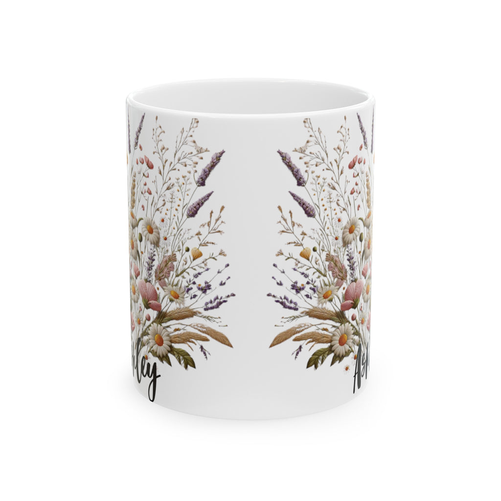 Personalized Boho Wildflower Best Coffee Mug | Custom Name Mug | Floral Design | Custom Gift for Her | Birthday Gift | Wedding Wildflowers Custom Mug | Available in 11 oz and 15 oz Available in 11 oz & 15 oz Ideal Gift for Cozy Coffee Moments - MRSBYVALLE
