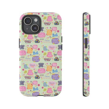 Good Vibes Only Protective Phone Case  Shockproof Slim Aesthetic Motivational Quote Cover, Positive Affirmation Gift for Mom, Teens & Besties | iPhone & Galaxy
