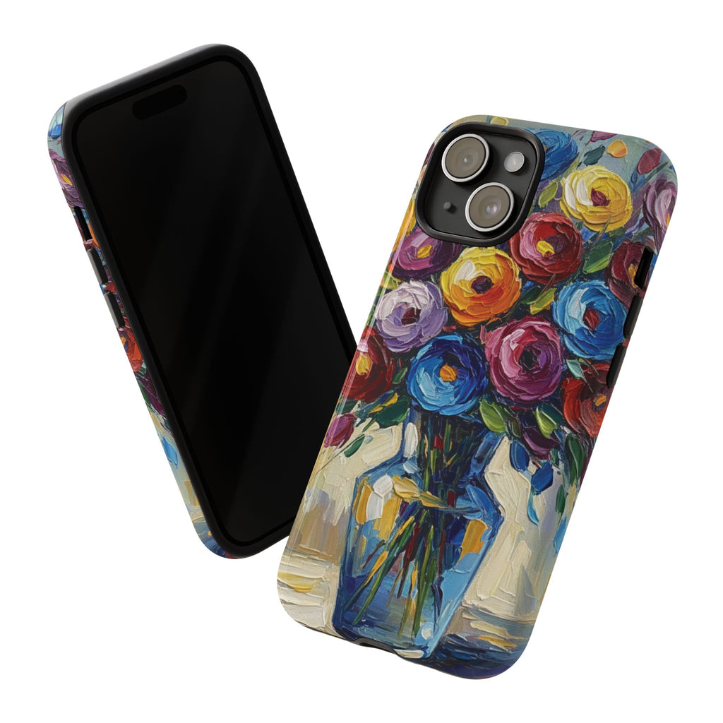 Floral Luxury Oil Painting Illusion Tough Case — Floral Art Phone Case for Art Lovers
