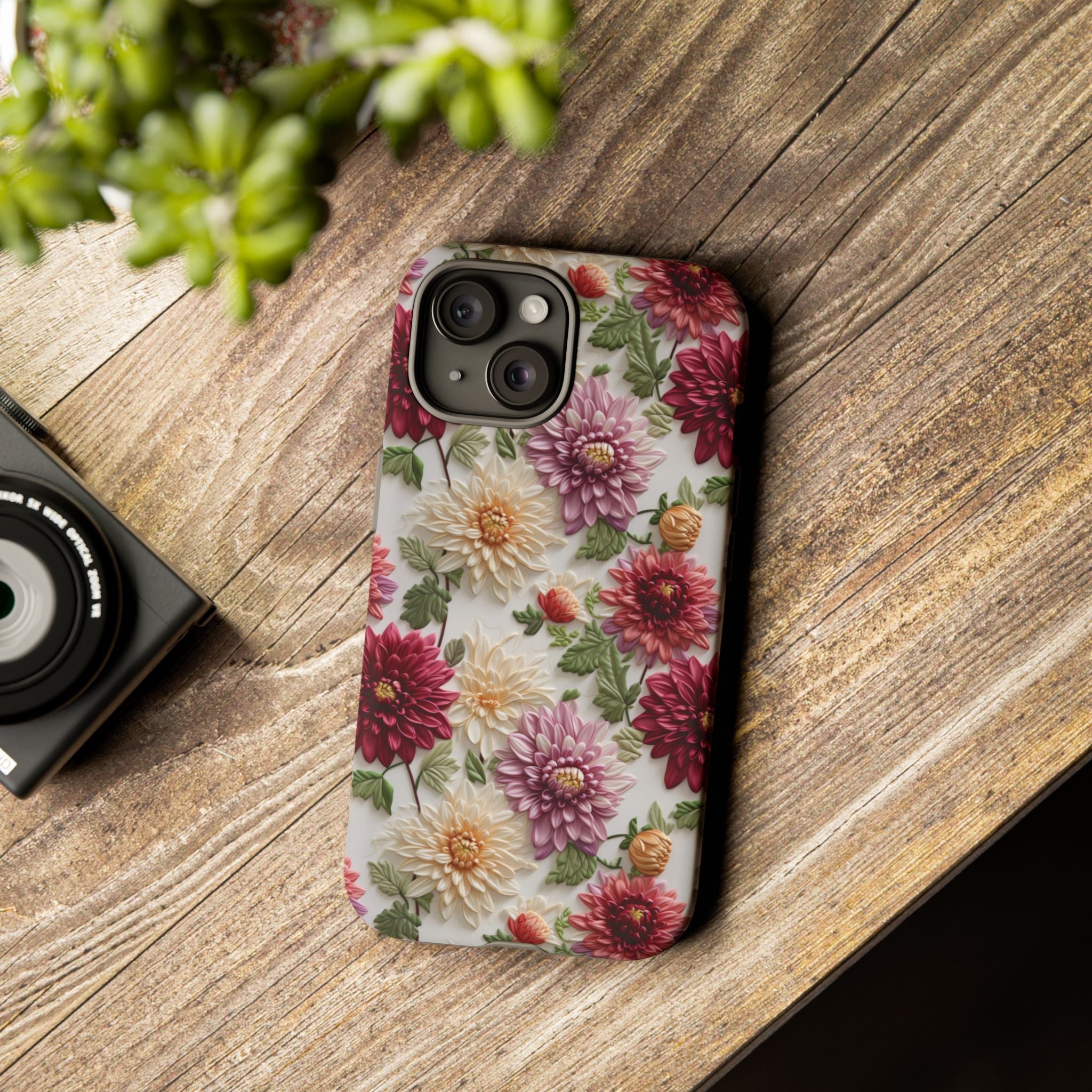 Floral Fall Phone Case for iPhone 16 pro15 14 13 12  21 23 Samsung, and Pixel | Stylish Protective Cover Gift for Her Perfect for Floral Lover - MRSBYVALLE