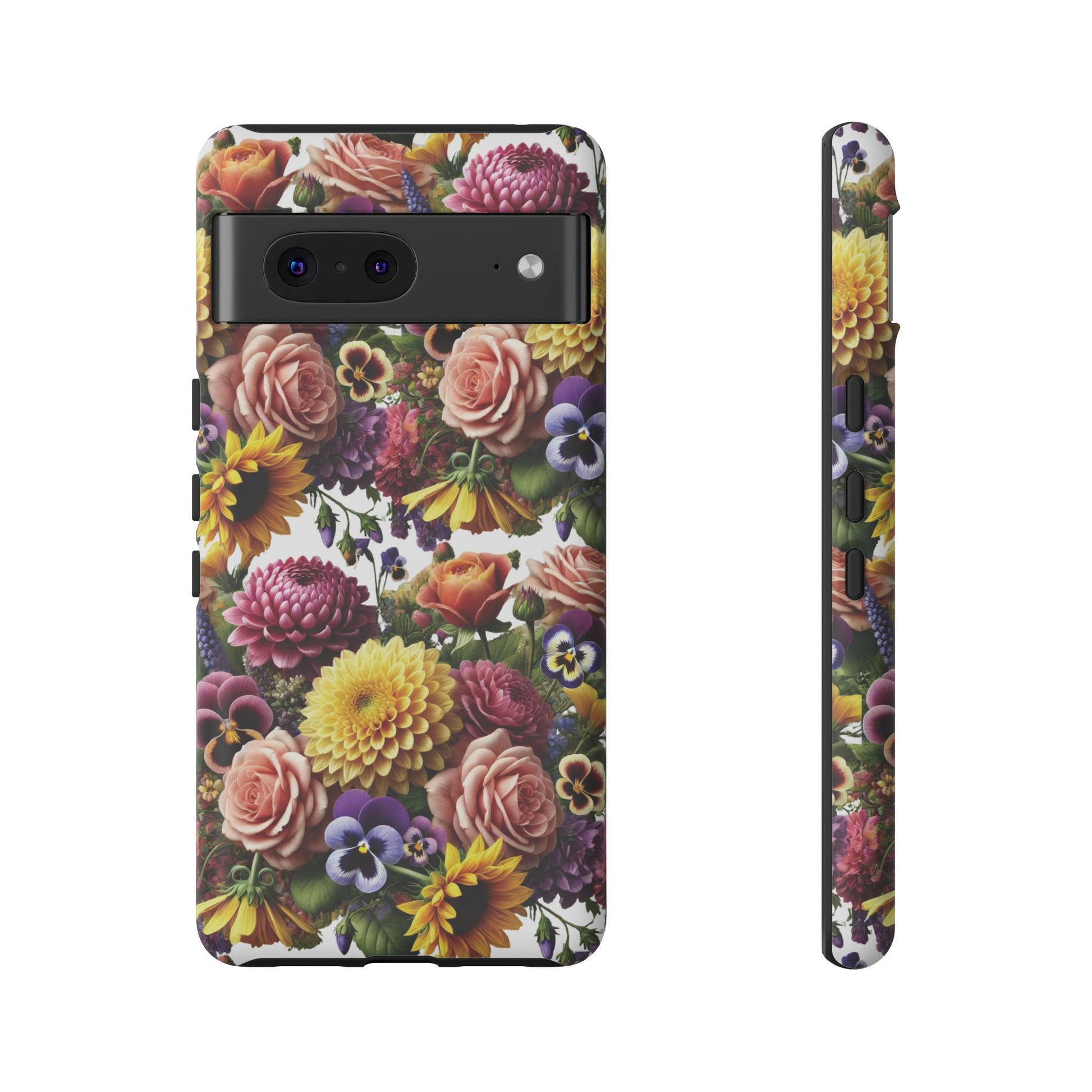 Floral Fall Phone Case for iPhone 16 15 14 13 12  21 23 Samsung, and Pixel | Stylish Protective Cover Gift for Her Perfect for Floral Lover