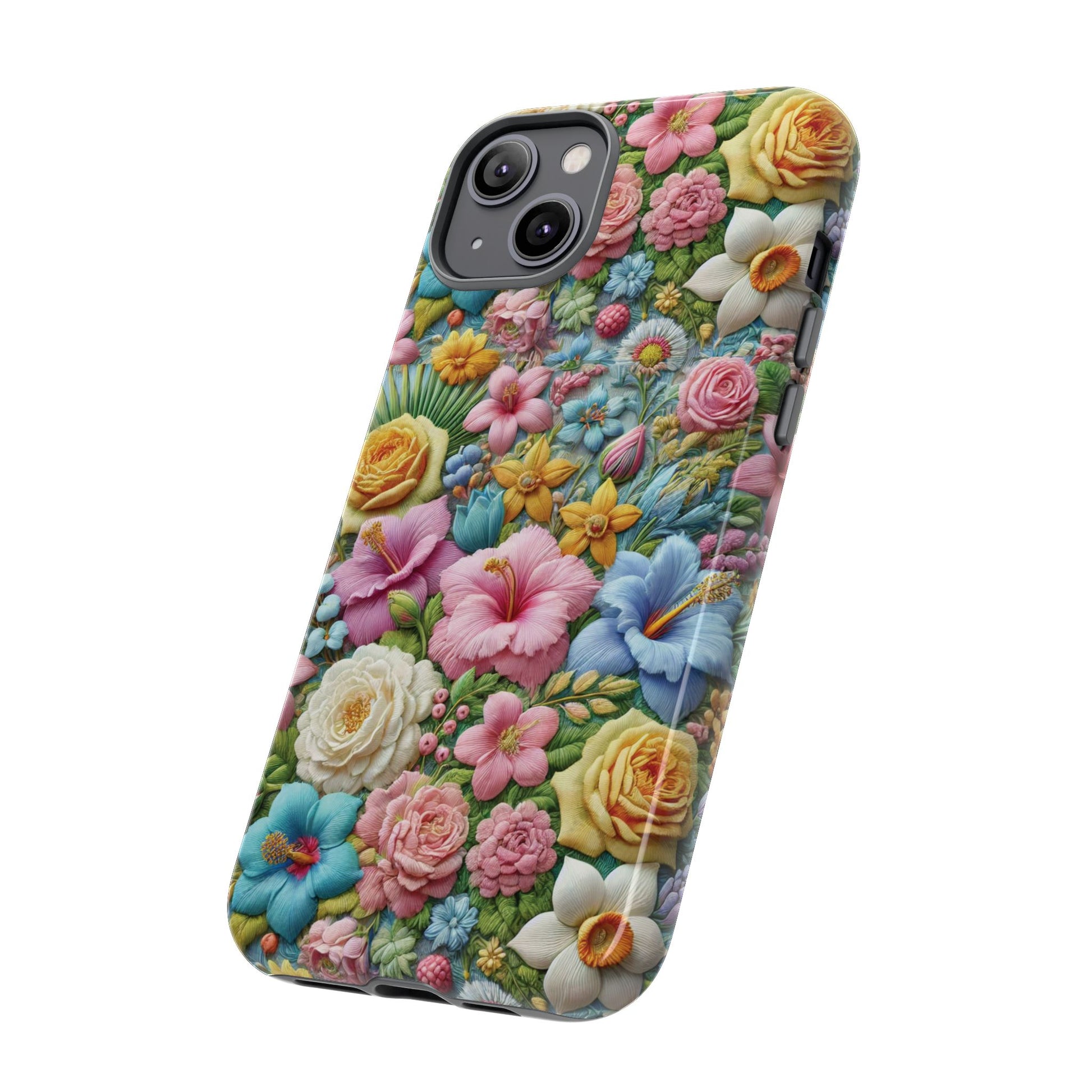 Elegant Pastel Flower Phone Case – Beautiful Floral Design, Durable Protection for Your Device, Stylish and Lightweight, Perfect Gift for Flower Lovers