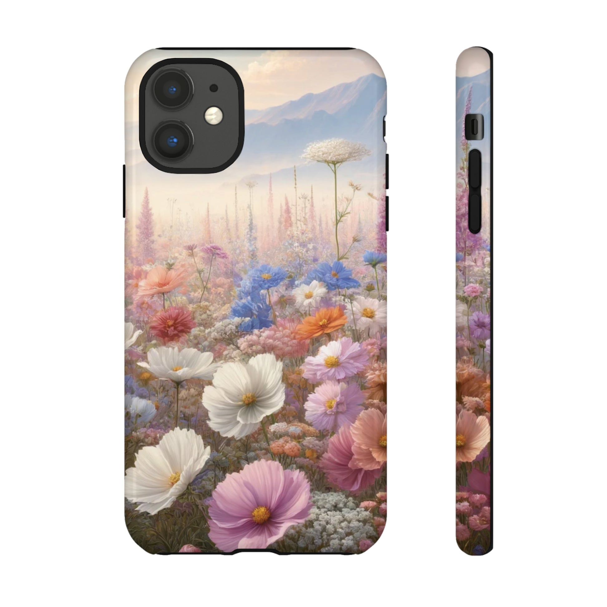 Phone Case Floral Boho Luxury Tough Case Floral Elegant Durable Stylish for Modern Devices iPhone 15, Samsung iPhone Samsung Accessory Gift for Her.