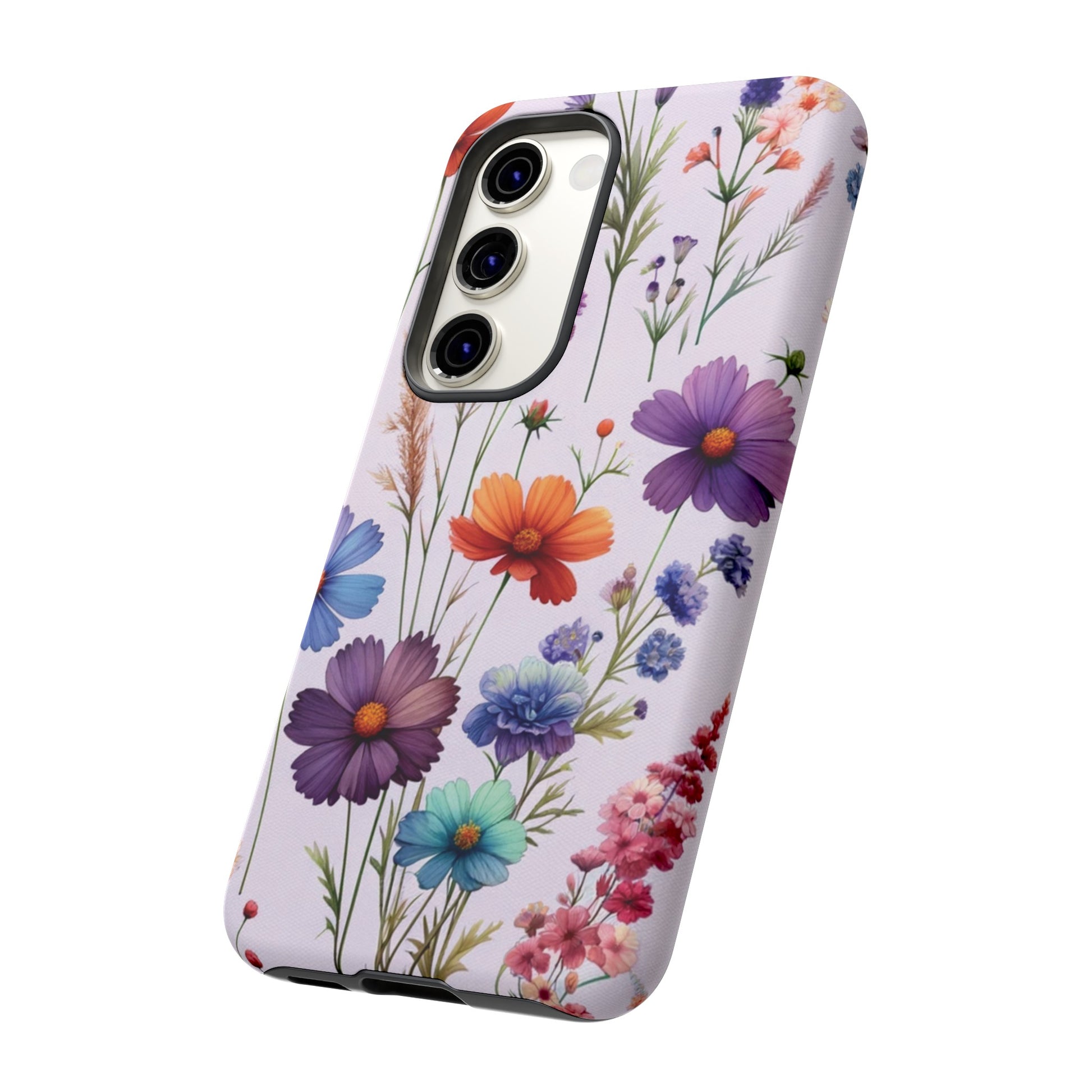 Lavender Wildflowers Protective Phone Case Gift for Her Phone 15, Samsung iPhone Samsung Gift for Her Case iPhone 15, Samsung iPhone Samsung Accessory Gift for Her.
