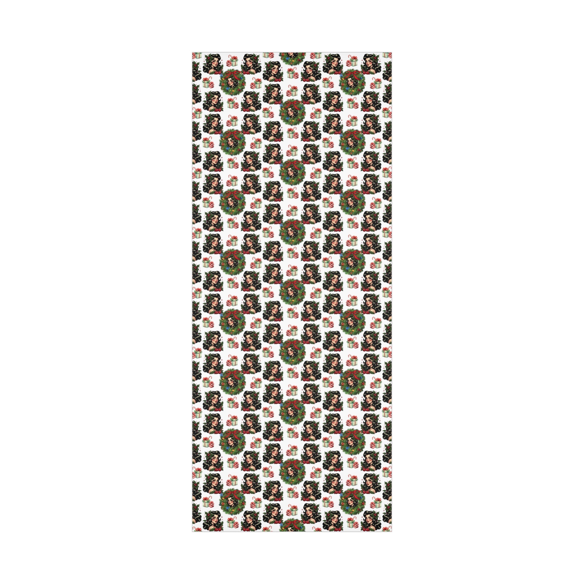 Retro Women Christmas Theme Wrapping Paper Vintage-Inspired Gift Wrap Perfect for Christmas Gifts and Special Occasions, Moms Gift - MRSBYVALLE