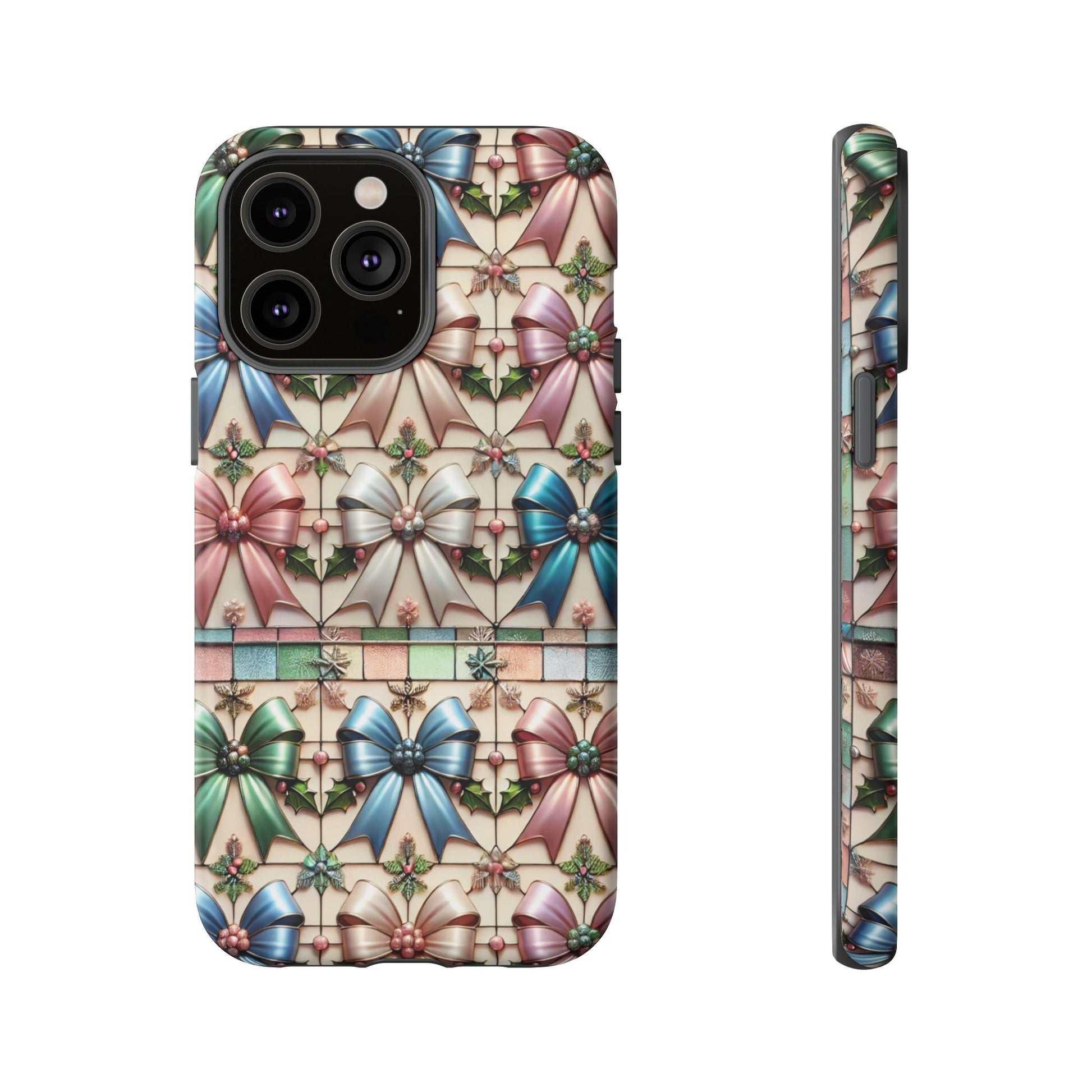 Coquette Bows Pastel Phone Case for iPhone 17 ,  15 14 13 12  21 23 Samsung, and Pixel | Stylish Protective Cover Gift for Her Perfect for Floral Lover