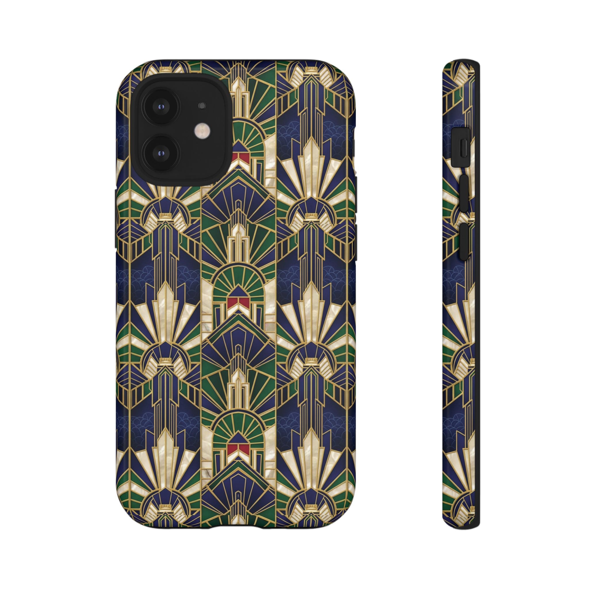 Navy & Gold Art Deco Phone Case — Imperial Art Deco Tough Case