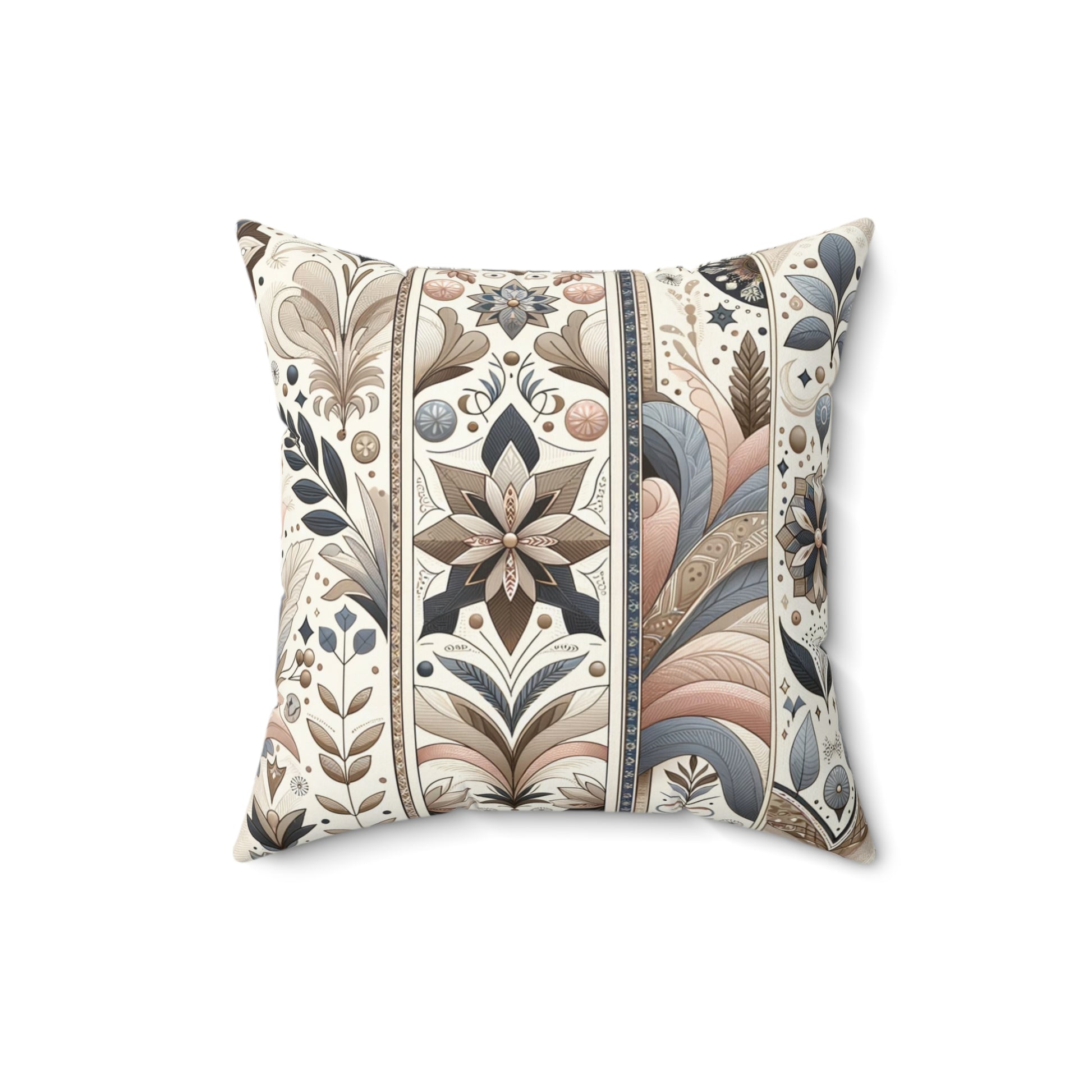Modern Retro Square Pillow Pastel 3D Floral Illusion Luxurious Elegant Home Living Room Decor Enhancement Decor Comfort for Bedroom or Housewarming Gift New House, Bridal Shower Gift.