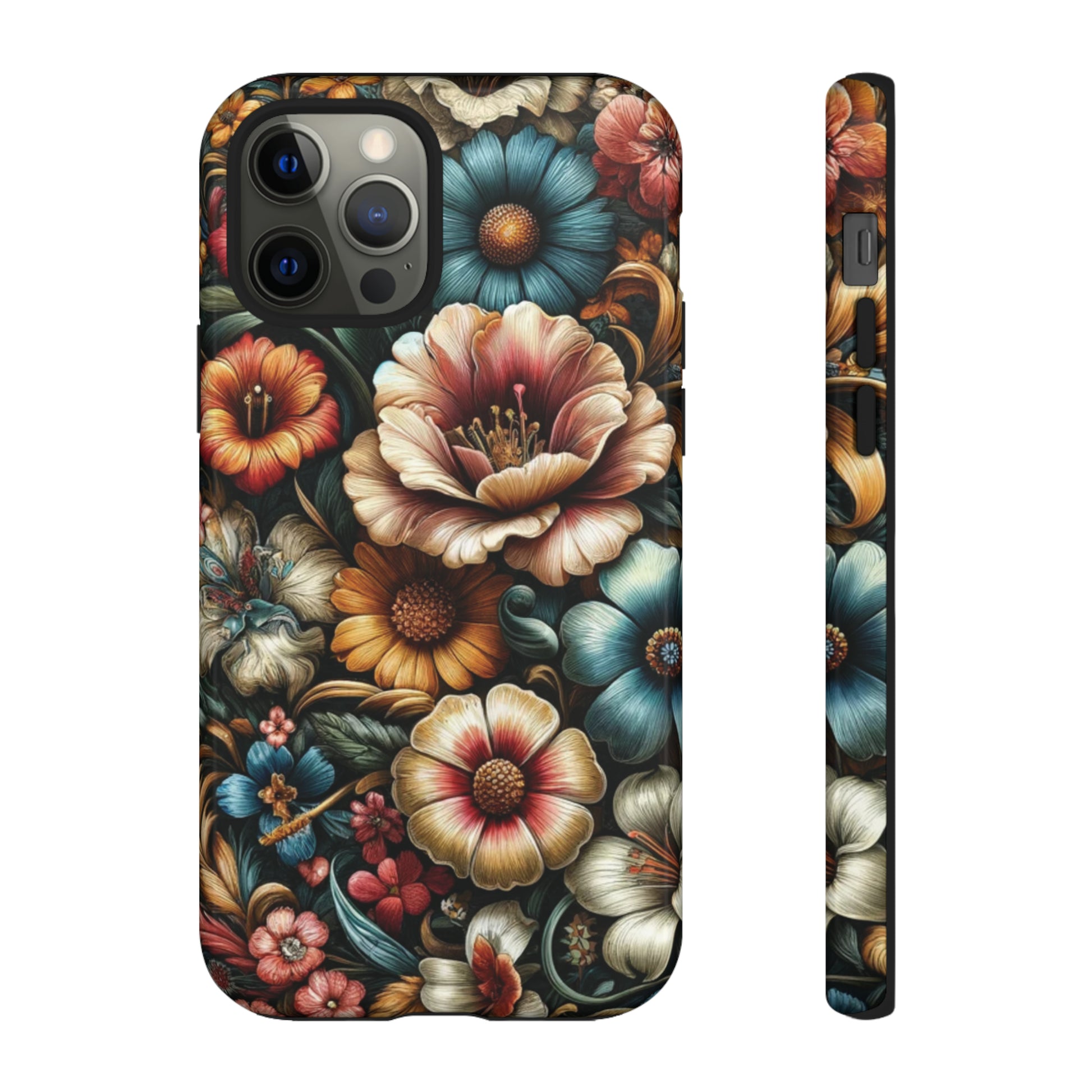 Pastel Floral Design Luxury Phone Tough Case Floral Elegant Durable Stylish for Modern Devices iPhone 15, Samsung iPhone Samsung Accessory Gift for Her.