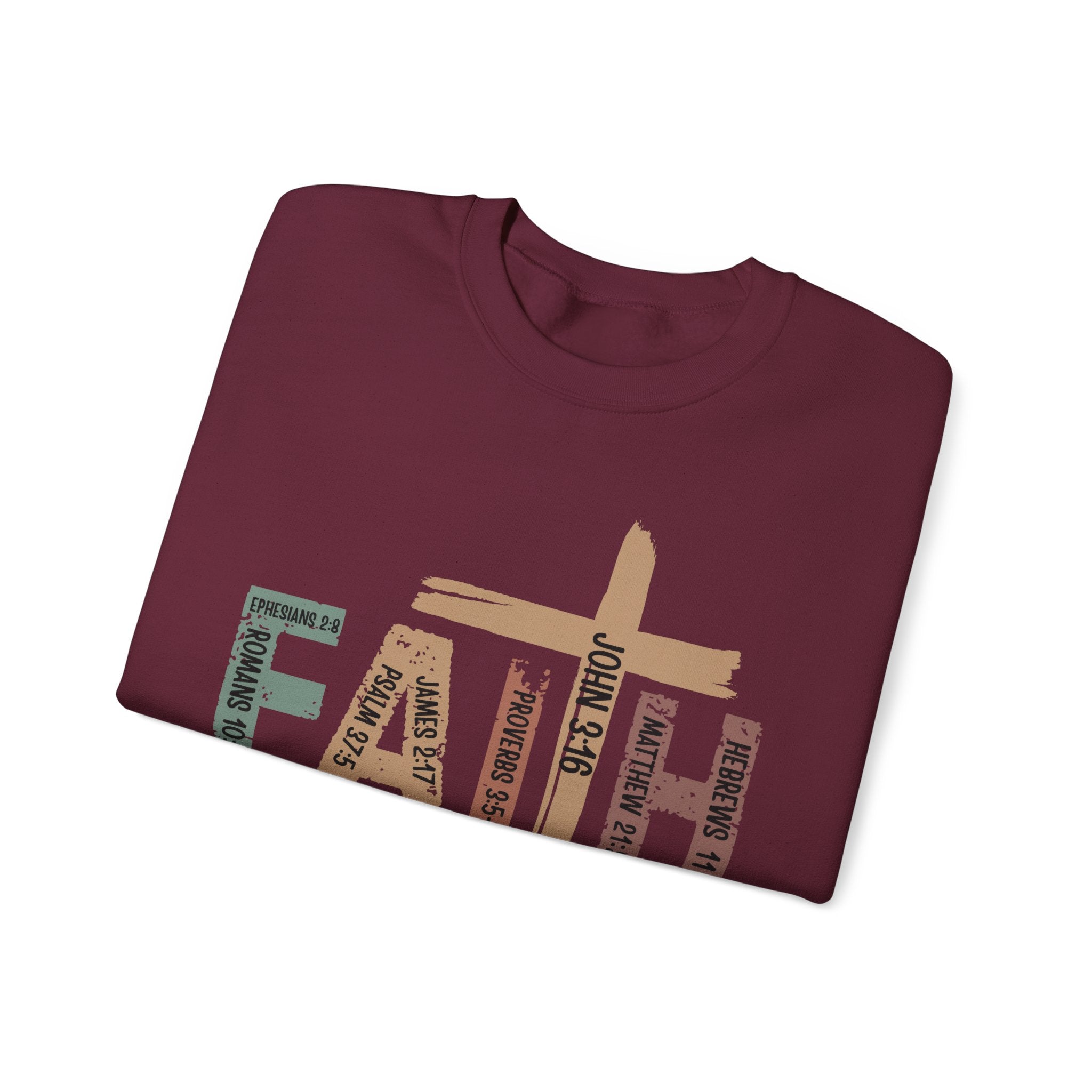 Sweat-shirt "Walk by Faith" Vêtements chrétiens confortables, idée cadeau parfaite Cadeau parfait pour les chrétiens