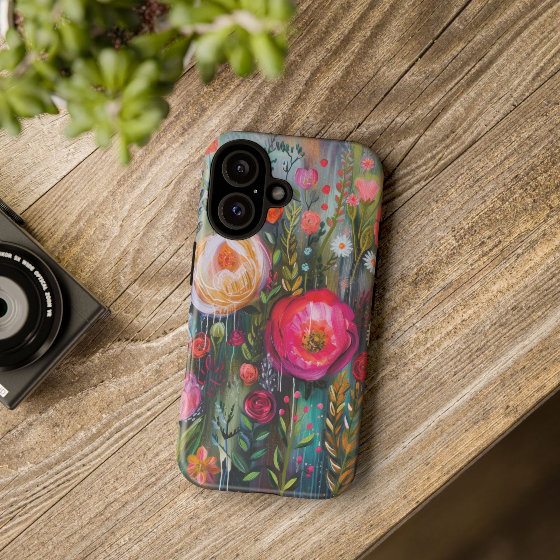 Watercolor Boho Floral Phone Case for iPhone 16 15 14 13 12  21 23 Samsung, and Pixel | Stylish Protective Cover Gift for Her Perfect for Floral Lover - MRSBYVALLE