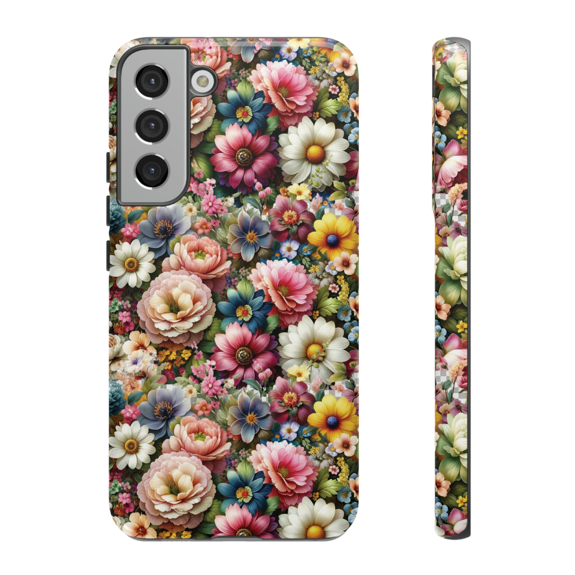 Floral Luxury Phone Tough Case Floral Elegant Durable Stylish for Modern Devices iPhone 15, Samsung iPhone Samsung Accessory Gift for Her.