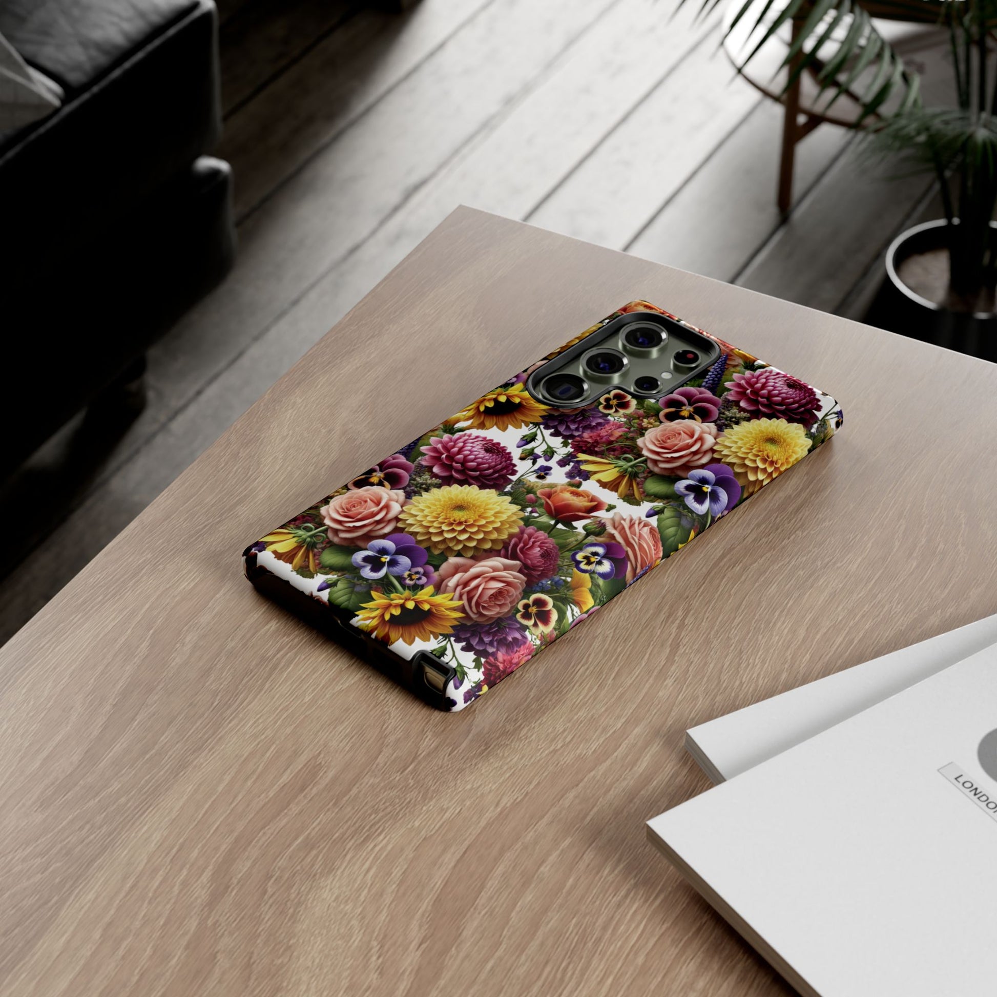 Floral Fall Phone Case for iPhone 16 15 14 13 12  21 23 Samsung, and Pixel | Stylish Protective Cover Gift for Her Perfect for Floral Lover