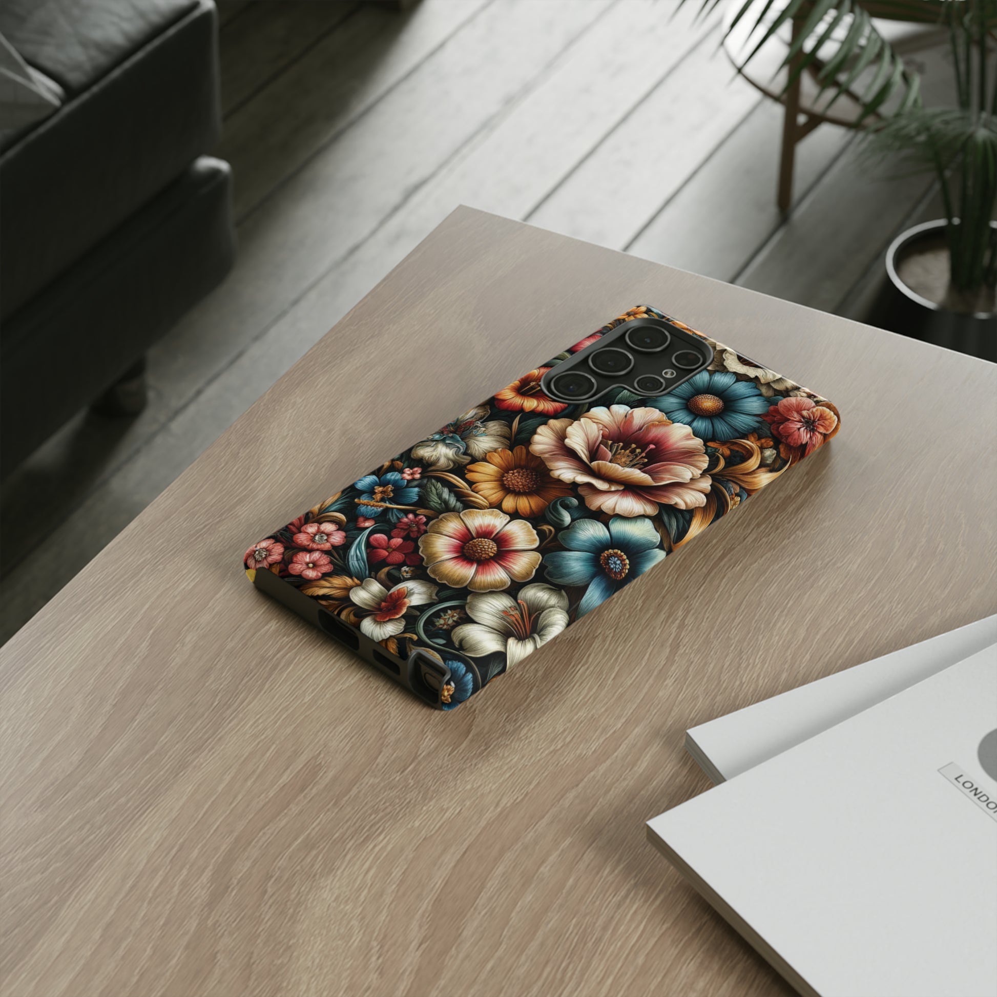 Pastel Floral Design Luxury Phone Tough Case Floral Elegant Durable Stylish for Modern Devices iPhone 15, Samsung iPhone Samsung Accessory Gift for Her.