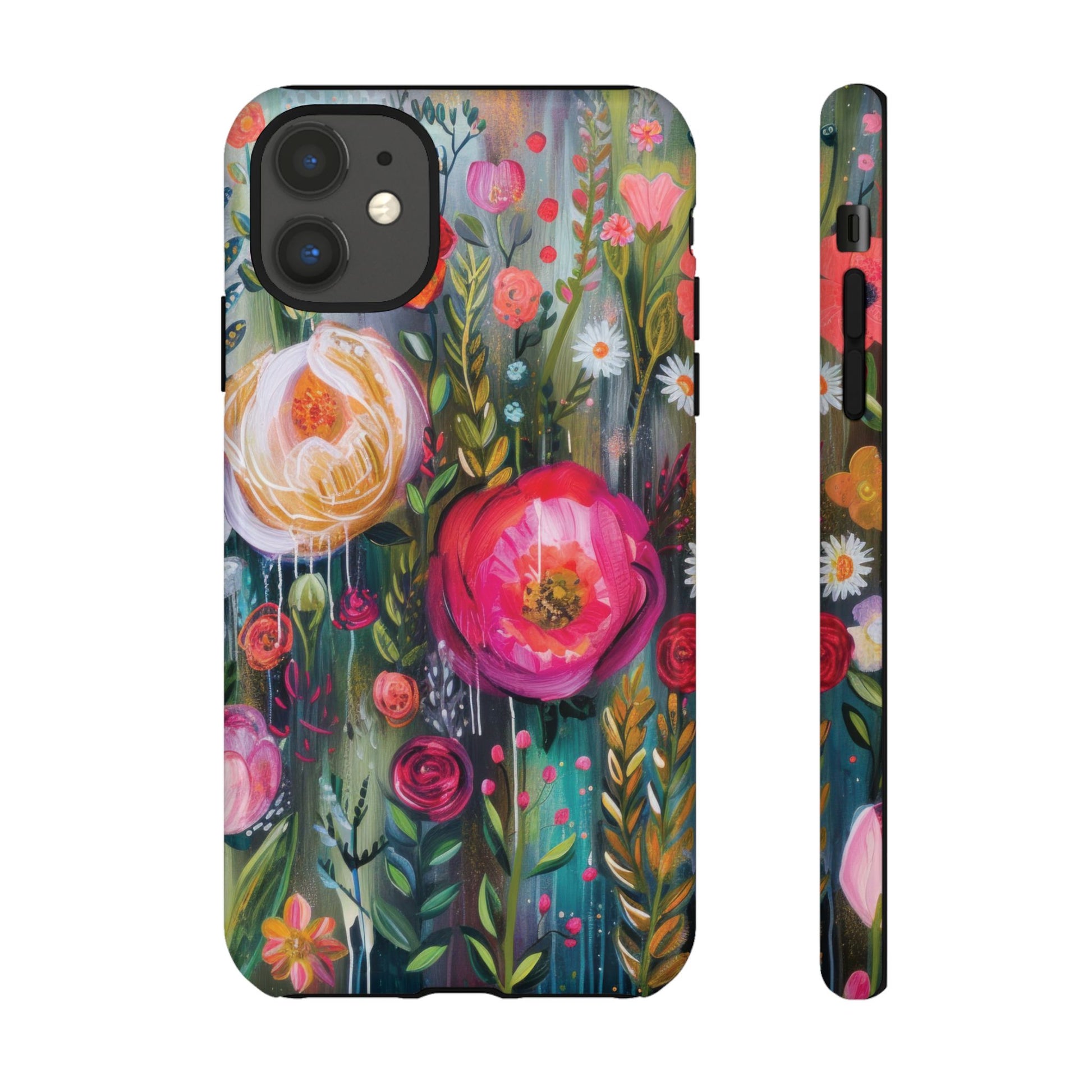 Watercolor Boho Floral Phone Case for iPhone 16 15 14 13 12  21 23 Samsung, and Pixel | Stylish Protective Cover Gift for Her Perfect for Floral Lover - MRSBYVALLE