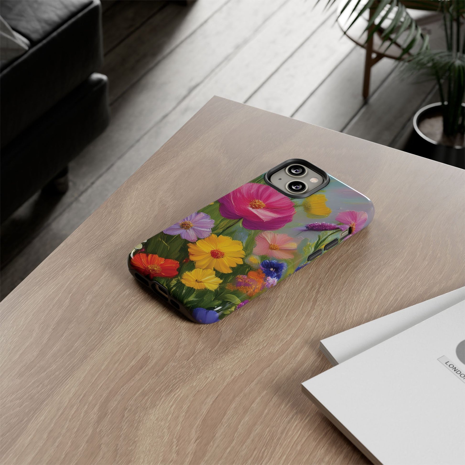 Vibrant Wildflower Painting Phone Case Hand-Painted Floral Art Design | Bright Nature-Inspired Cover | Perfect Gift for Flower Lovers iPhone & Galaxy