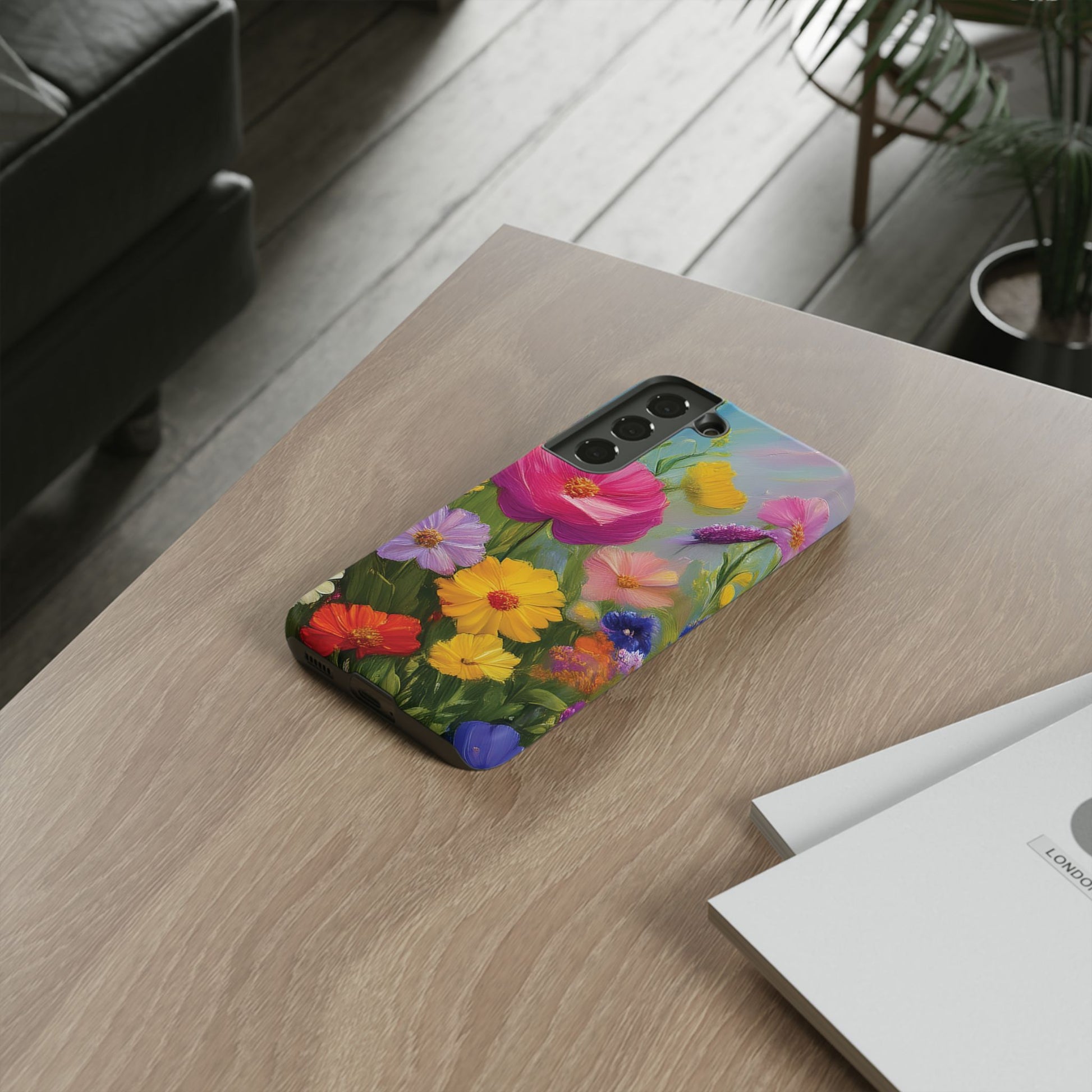 Vibrant Wildflower Painting Phone Case Hand-Painted Floral Art Design | Bright Nature-Inspired Cover | Perfect Gift for Flower Lovers iPhone & Galaxy
