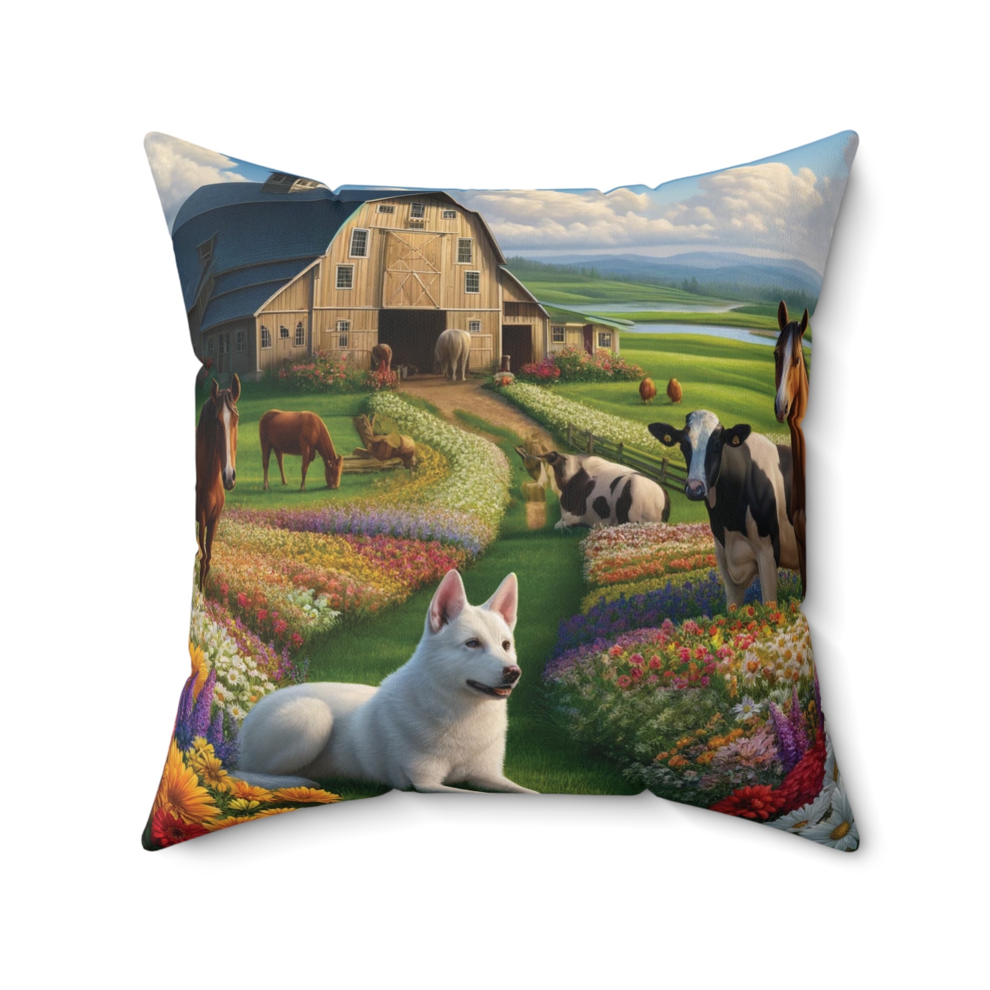 Farmhouse Barn Decorative Pillow Home Accents Mother's Day Gift Luxurious Home Living Room Comfort for Bedroom or Housewarming Gift New House, Bridal Shower Gift.