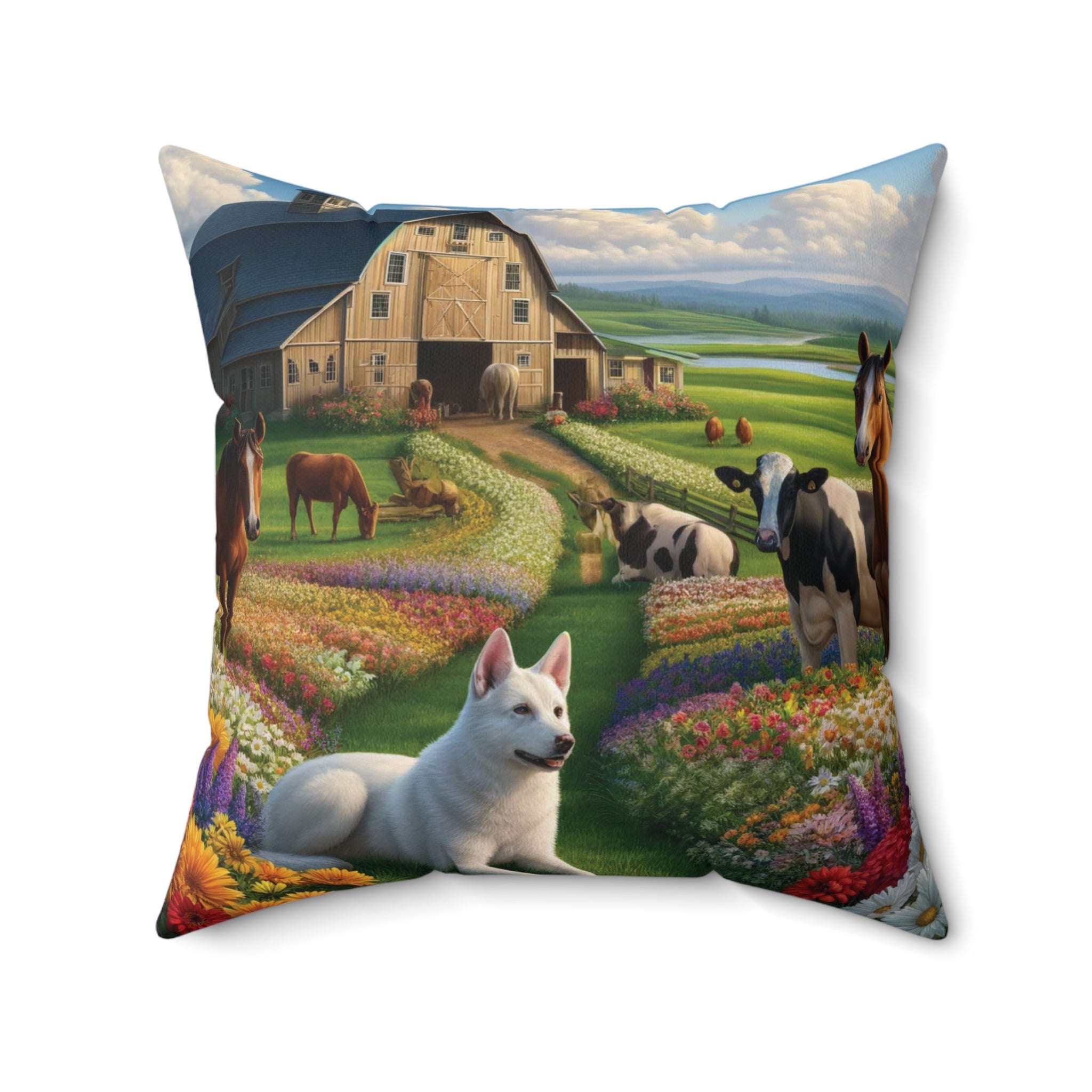 Farmhouse Barn Decorative Pillow Home Accents Mother's Day Gift Luxurious Home Living Room Comfort for Bedroom or Housewarming Gift New House, Bridal Shower Gift.