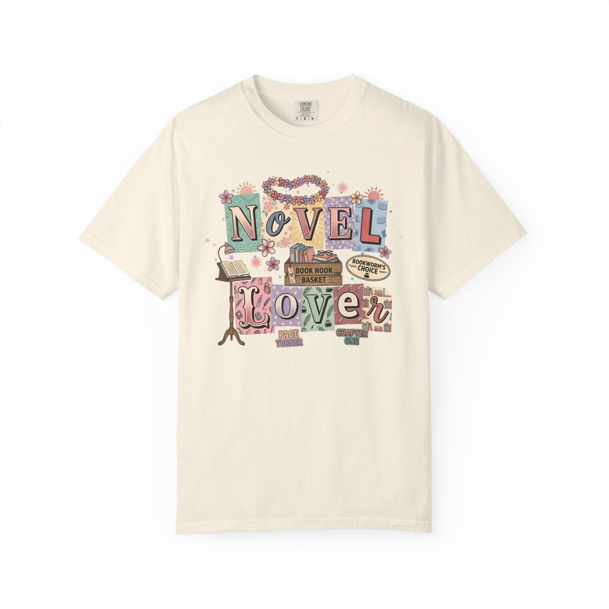 Novel Lover Reader T-Shirt — Book Lover Tee for Her Romantic