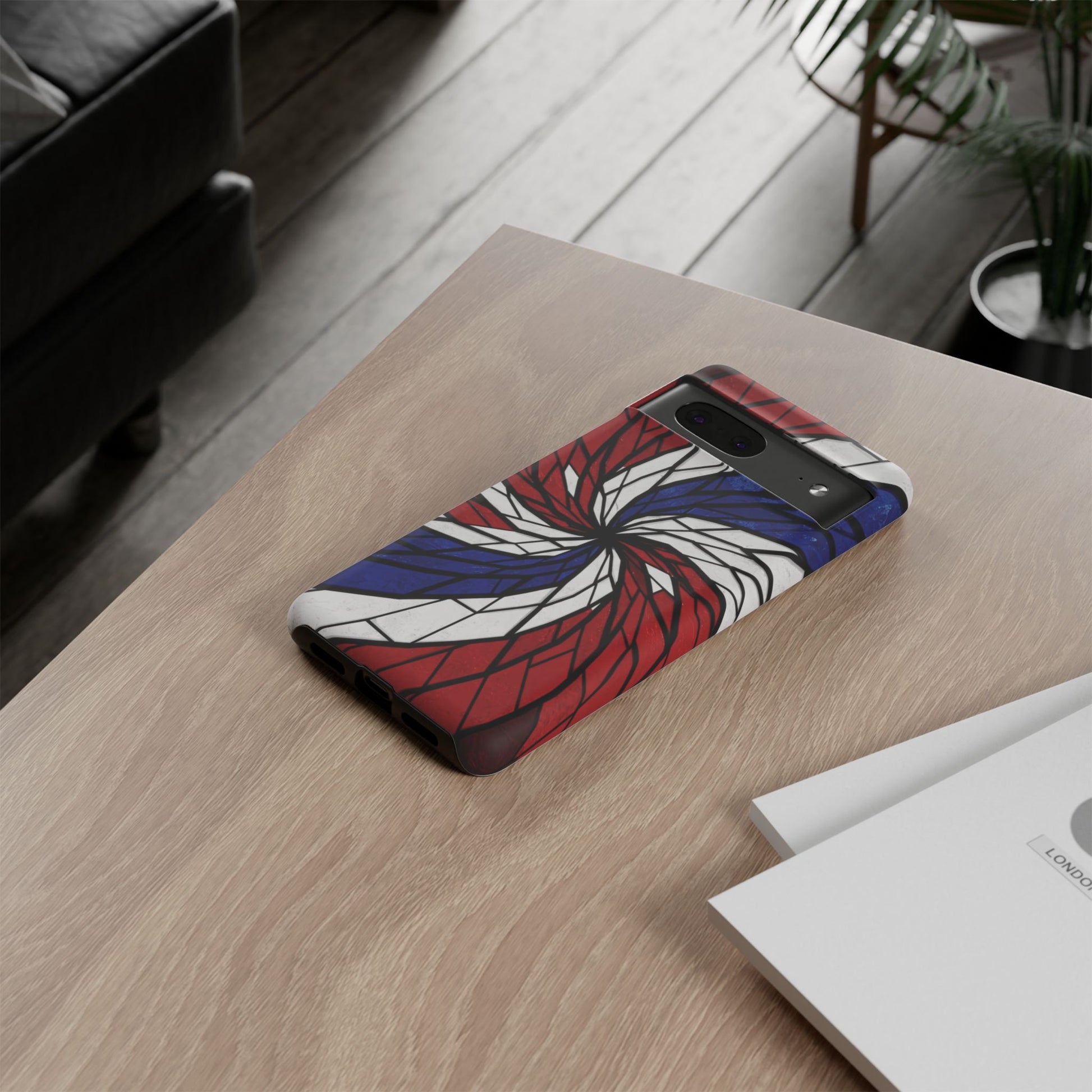 Patriotic Red White & Blue Phone Case – USA Flag Design, Independence Day Gift, Protective Cover for iPhone, Samsung, Pixel